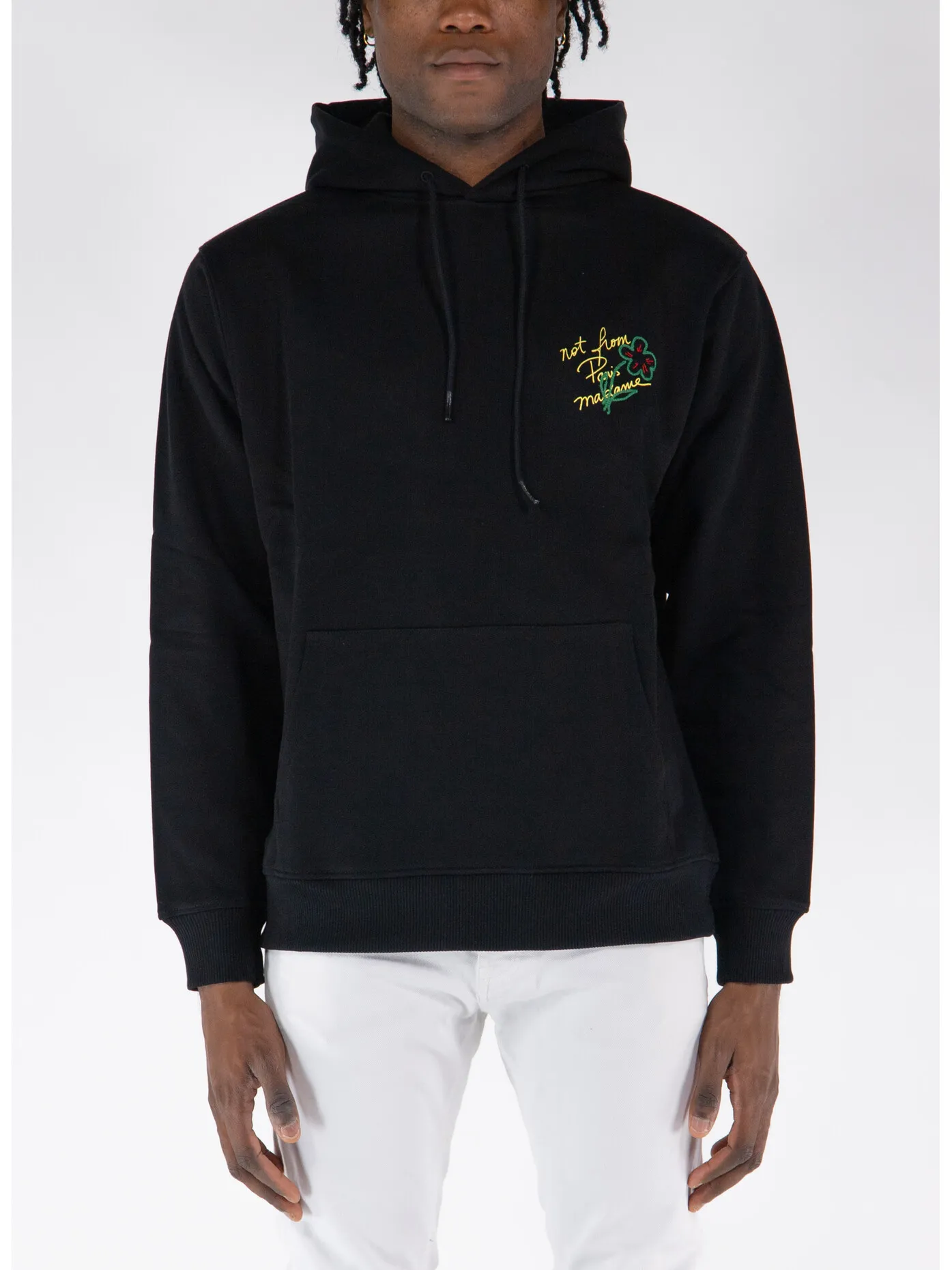     -DROLE DE MONSIEUR    -FELPA HOODIE SLOGAN ESQUISSE-