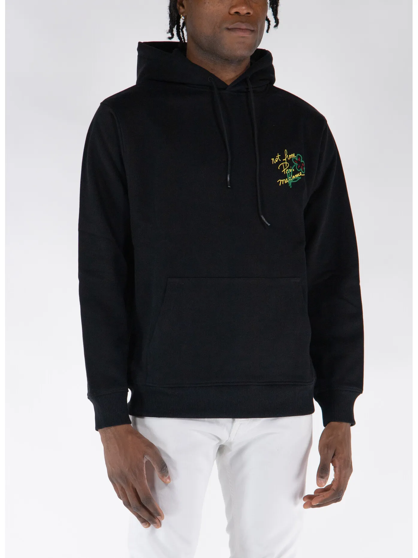     -DROLE DE MONSIEUR    -FELPA HOODIE SLOGAN ESQUISSE-