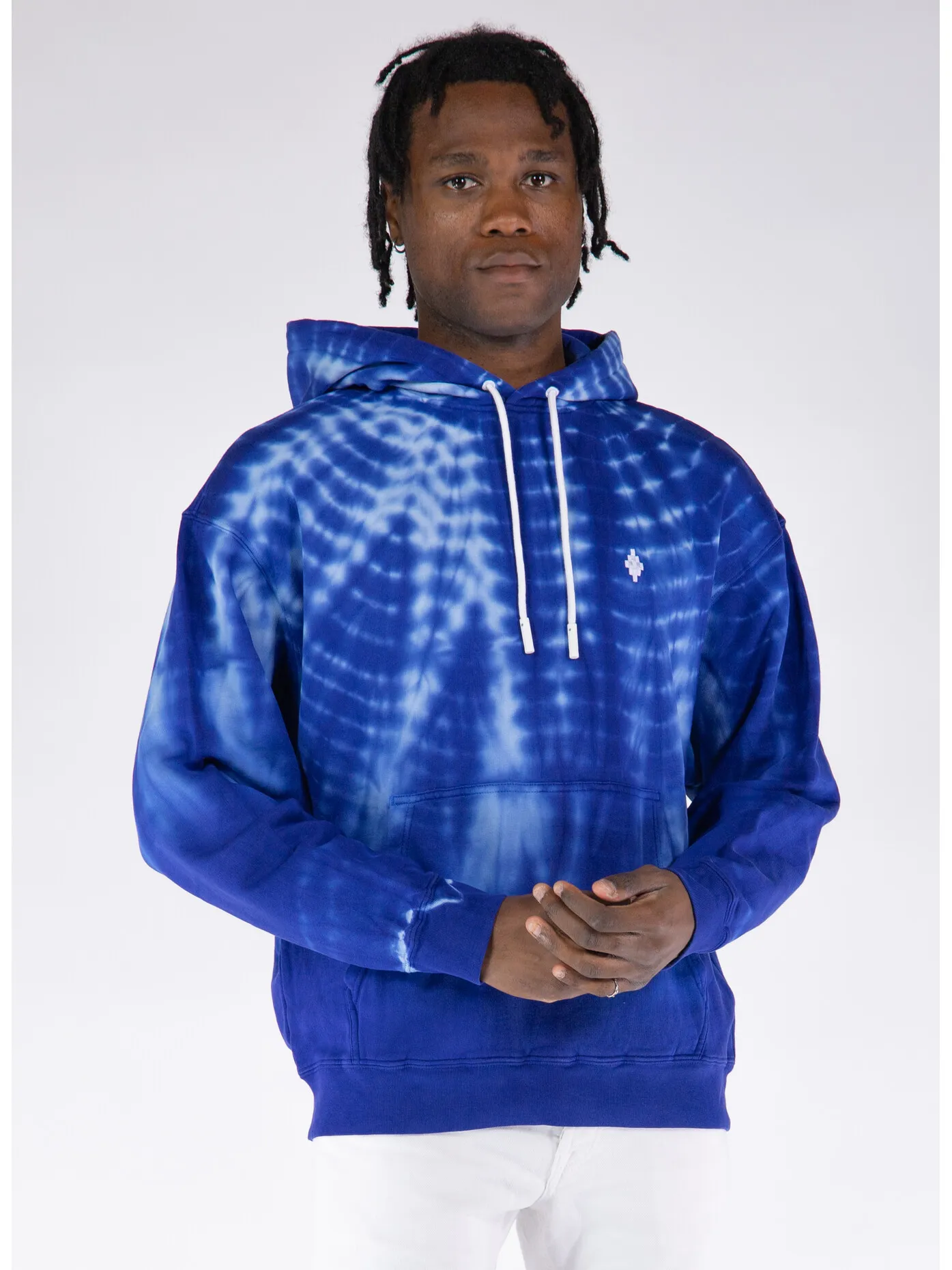     -MARCELO BURLON    -FELPA HOODIE AOP SOUNDWAVES-