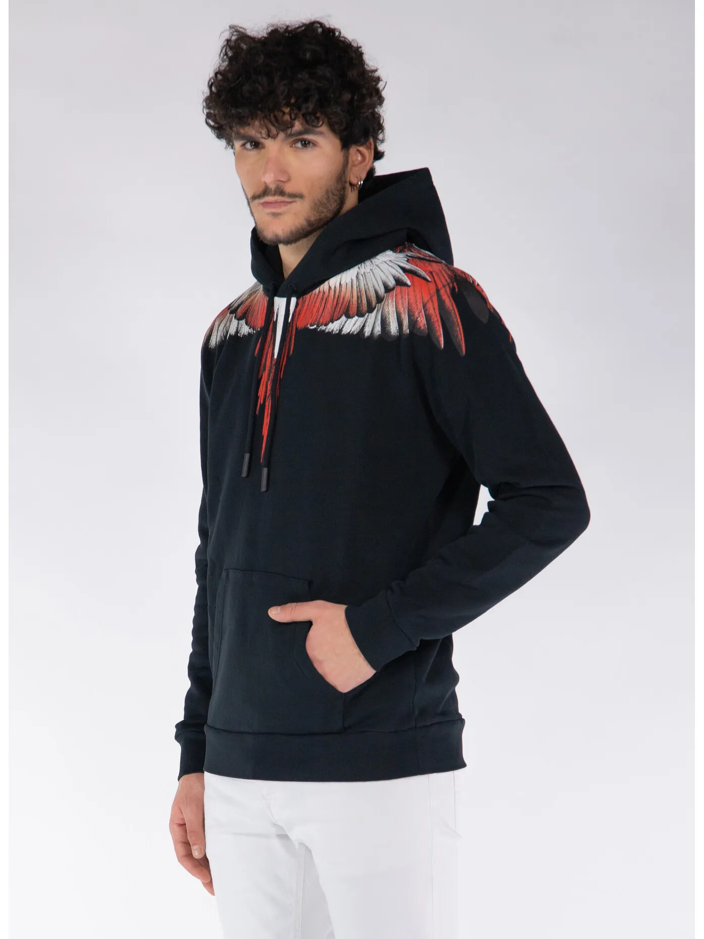     -MARCELO BURLON    -FELPA HOODIE ICON WINGS-