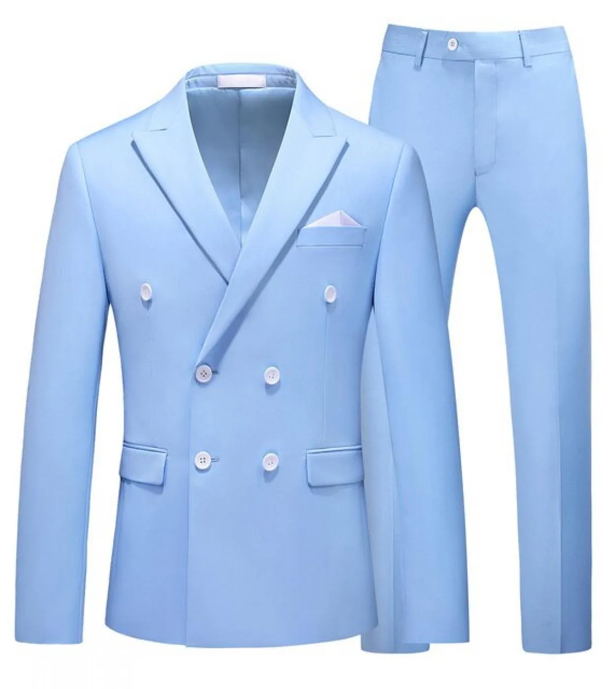 6xl Blazer Pants Giacca e pantaloni doppiopetto da uomo Abiti da lavoro casual da uomo Abito da sposa da sposo