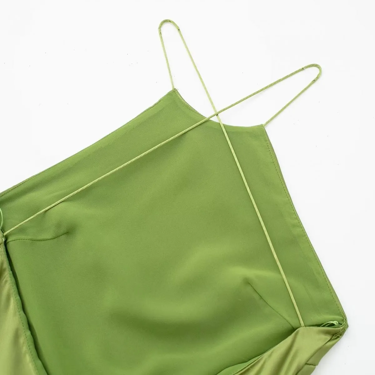 Abito estivo elegante in seta per le donne Halter lungo elegante abiti skinny festa femminile da sera Criss Cross Backless Traf