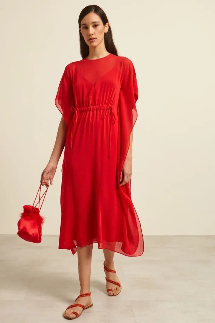 Abito in georgette con coulisse