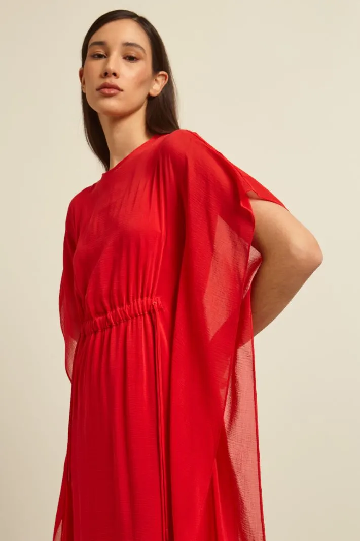 Abito in georgette con coulisse