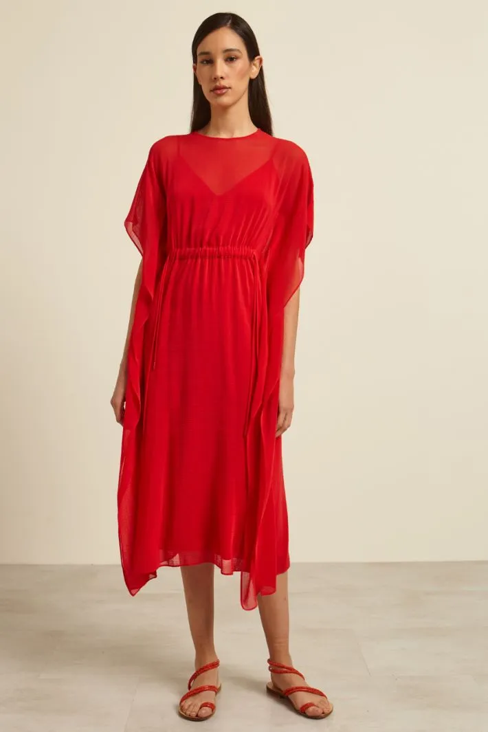 Abito in georgette con coulisse