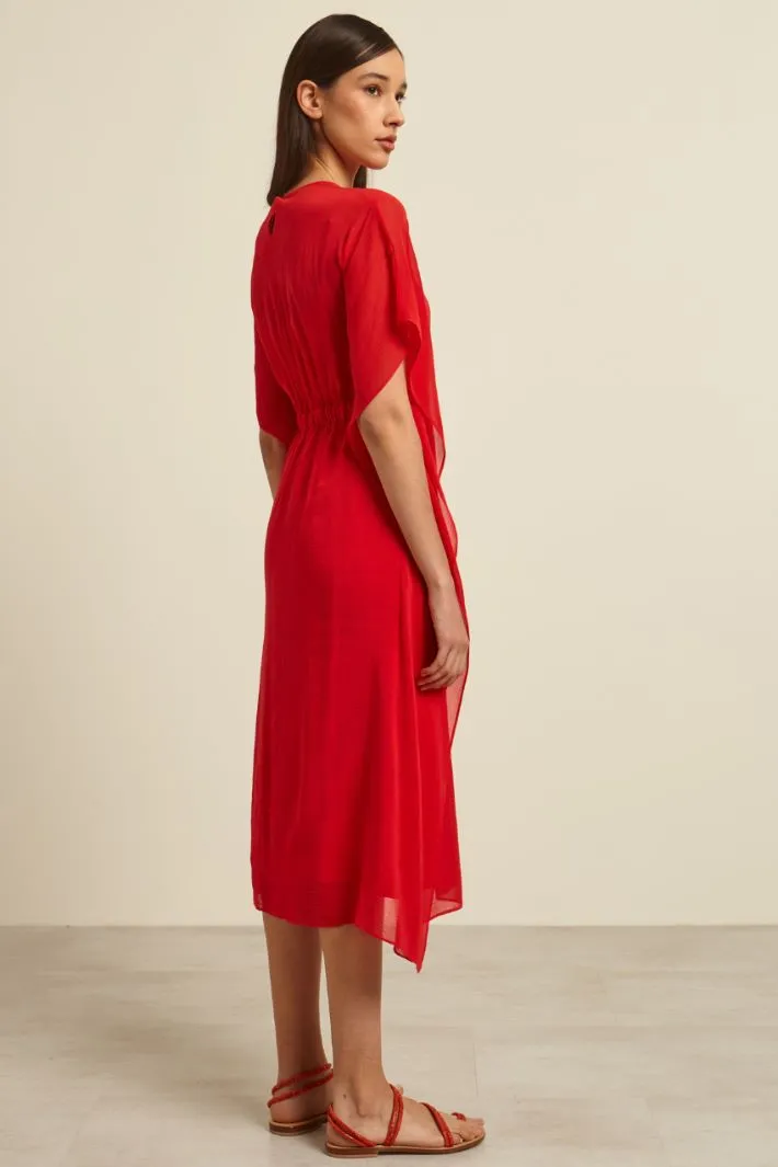 Abito in georgette con coulisse