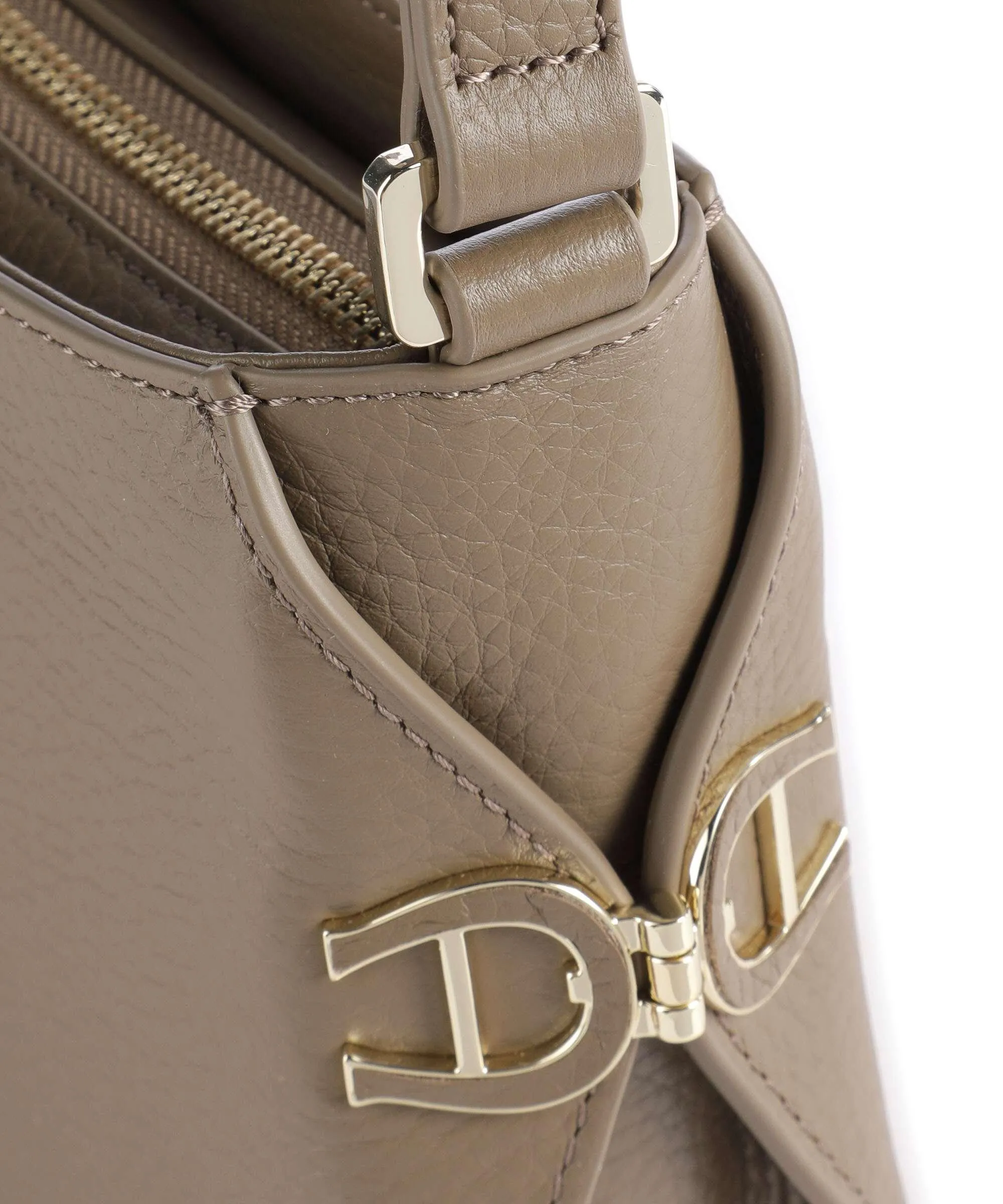  Aigner Milano S Borsa a tracolla pelle di vacchetta grana taupe  