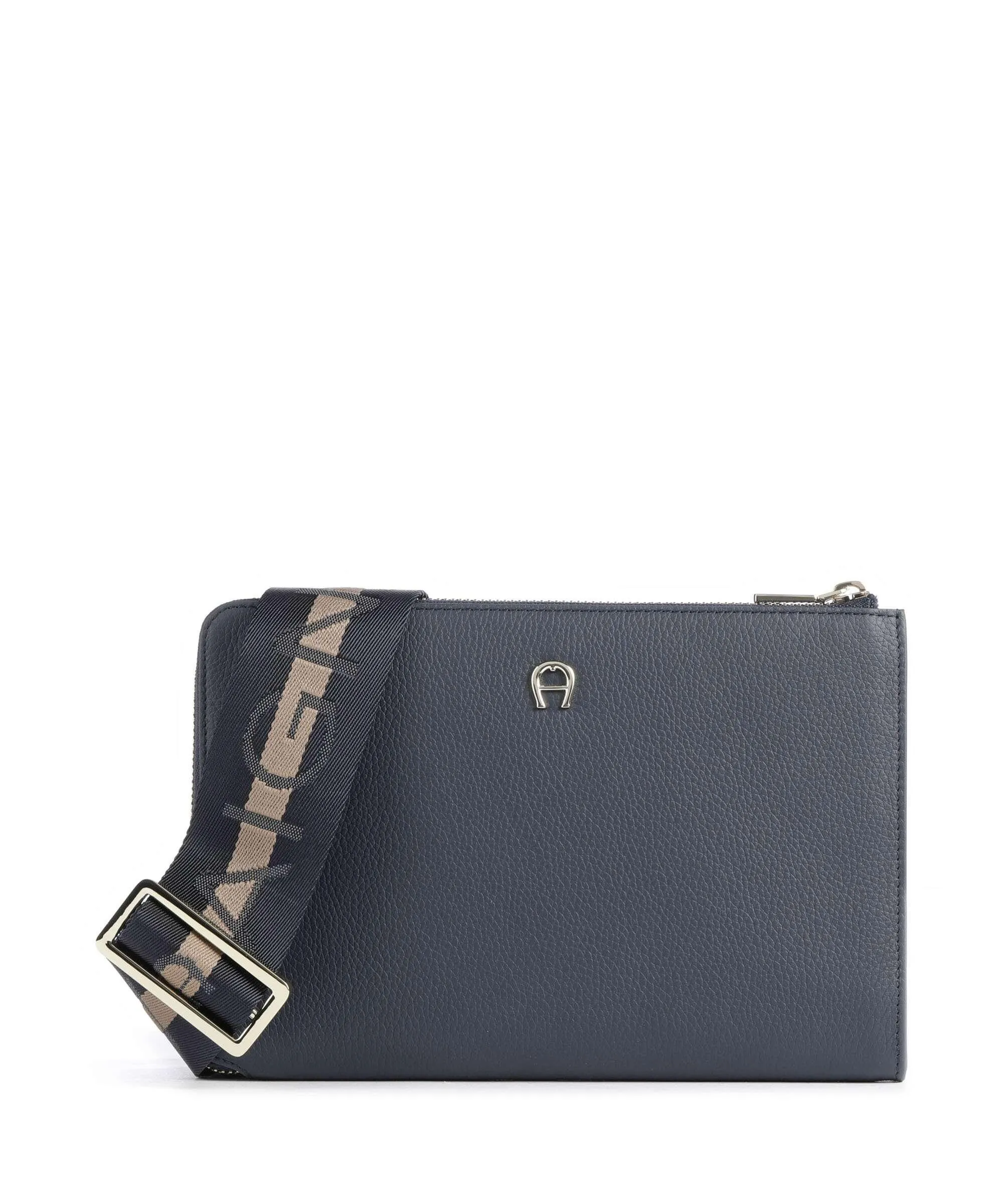  Aigner Zita Borsa a tracolla pelle di vacchetta grana blu scuro  