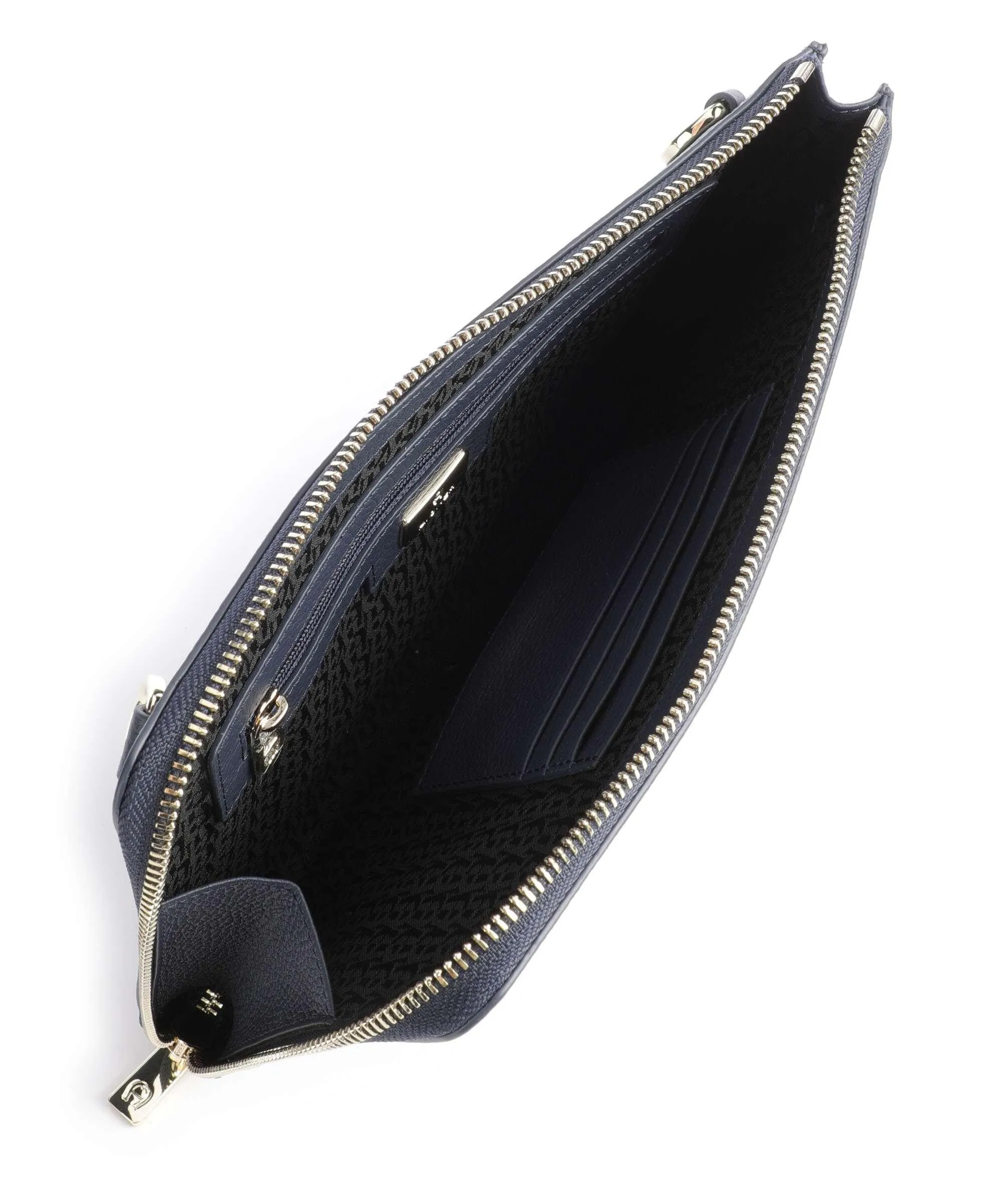  Aigner Zita Borsa a tracolla pelle di vacchetta grana blu scuro  