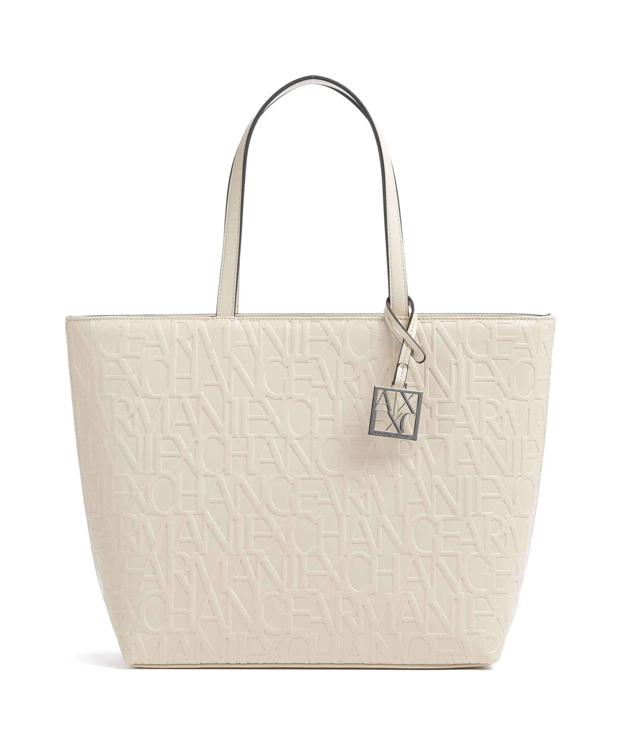  Armani Exchange Liz Borsa shopper pelle sintetica beige  
