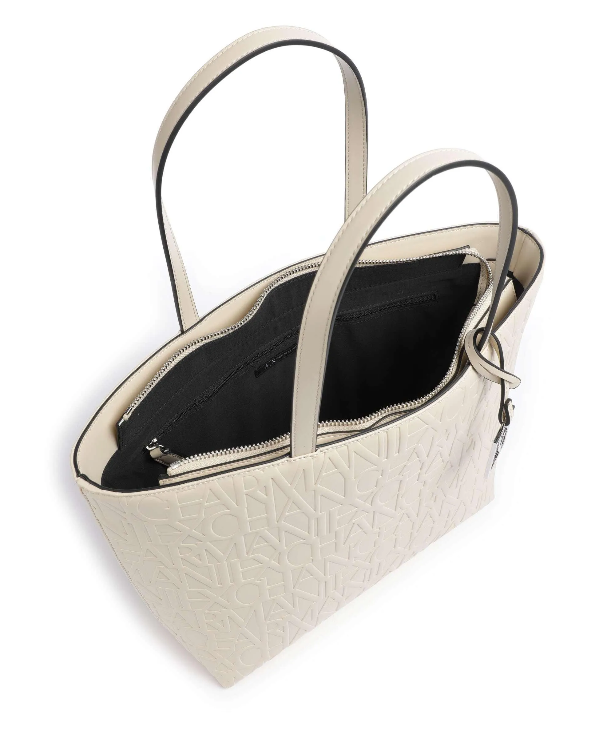  Armani Exchange Liz Borsa shopper pelle sintetica beige  