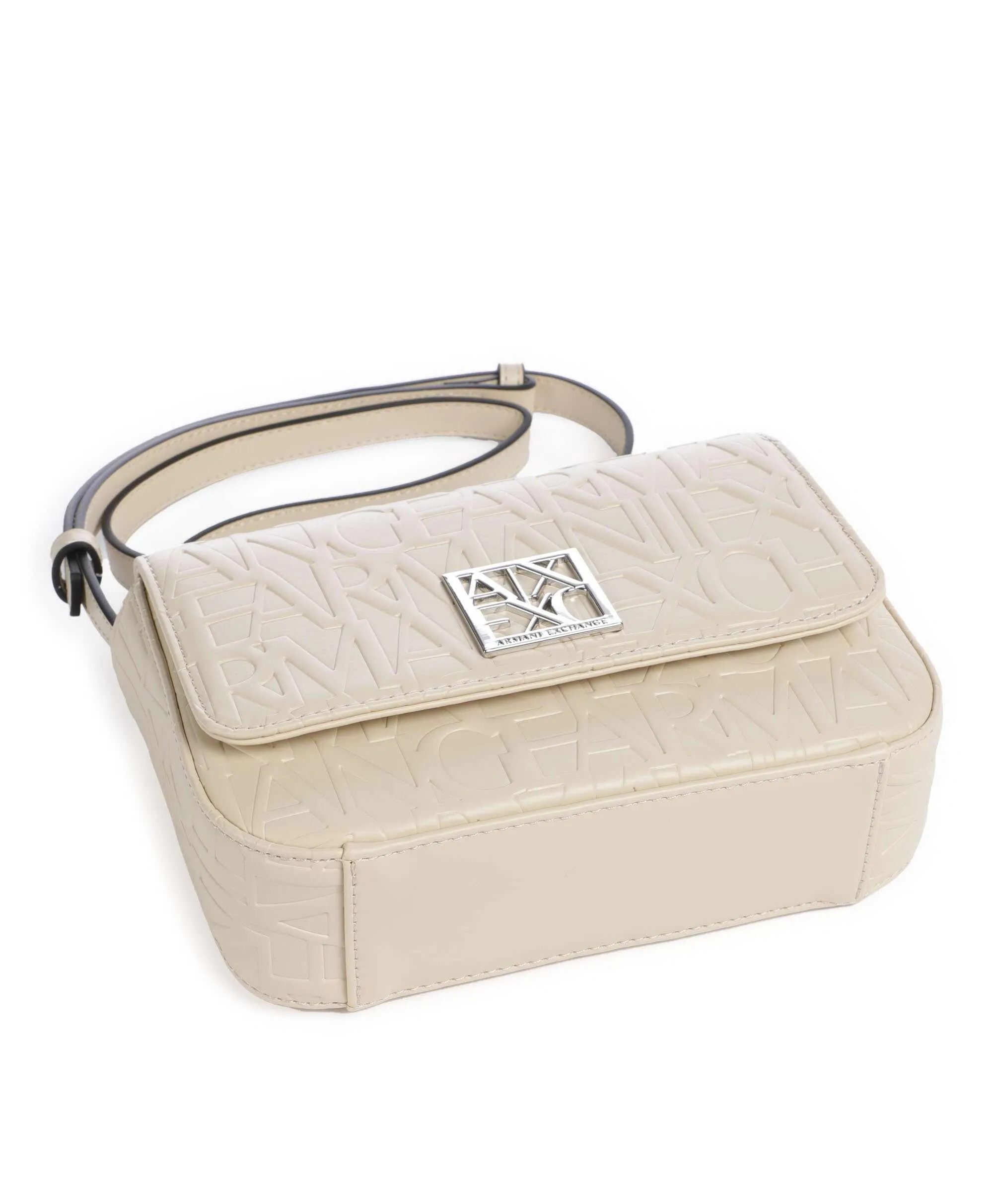  Armani Exchange Liz M Borsa a tracolla pelle sintetica beige  