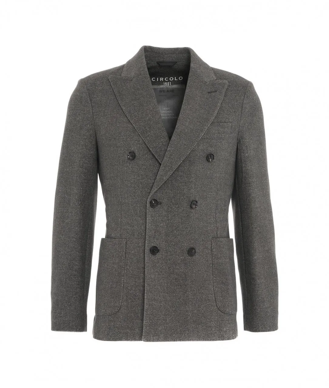 Blazer doppiopetto grigio scuro grigio scuro