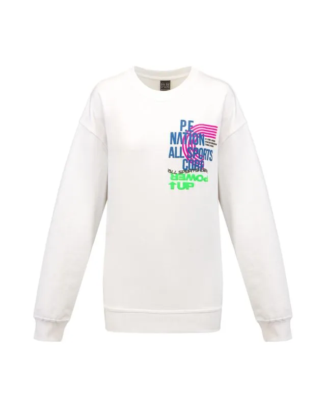 Bluza PE NATION POWER UP SWEAT 22PE4F275-optic-white