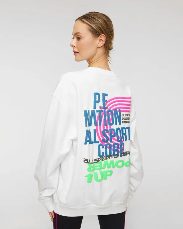 Bluza PE NATION POWER UP SWEAT 22PE4F275-optic-white