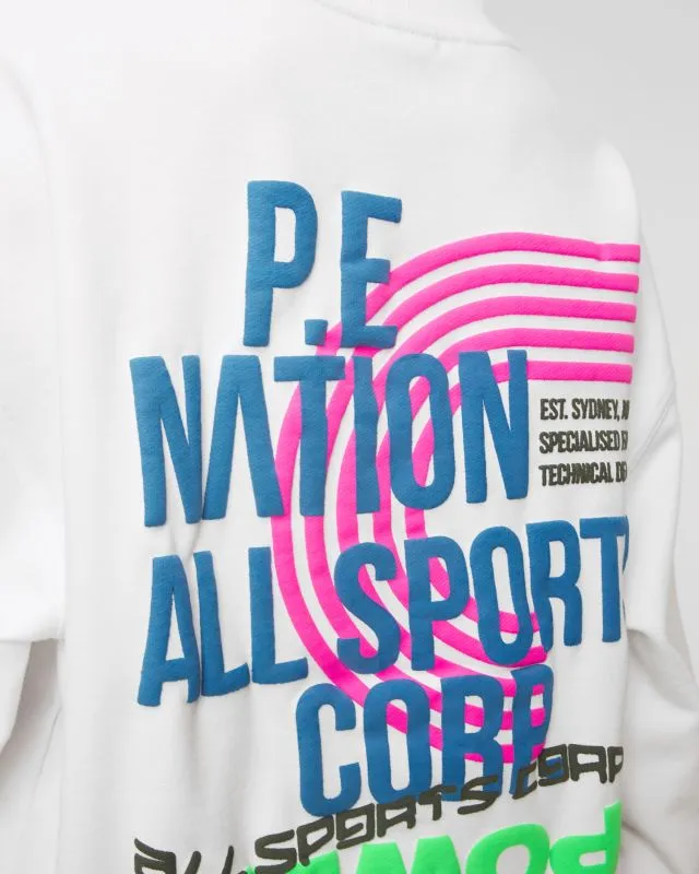 Bluza PE NATION POWER UP SWEAT 22PE4F275-optic-white