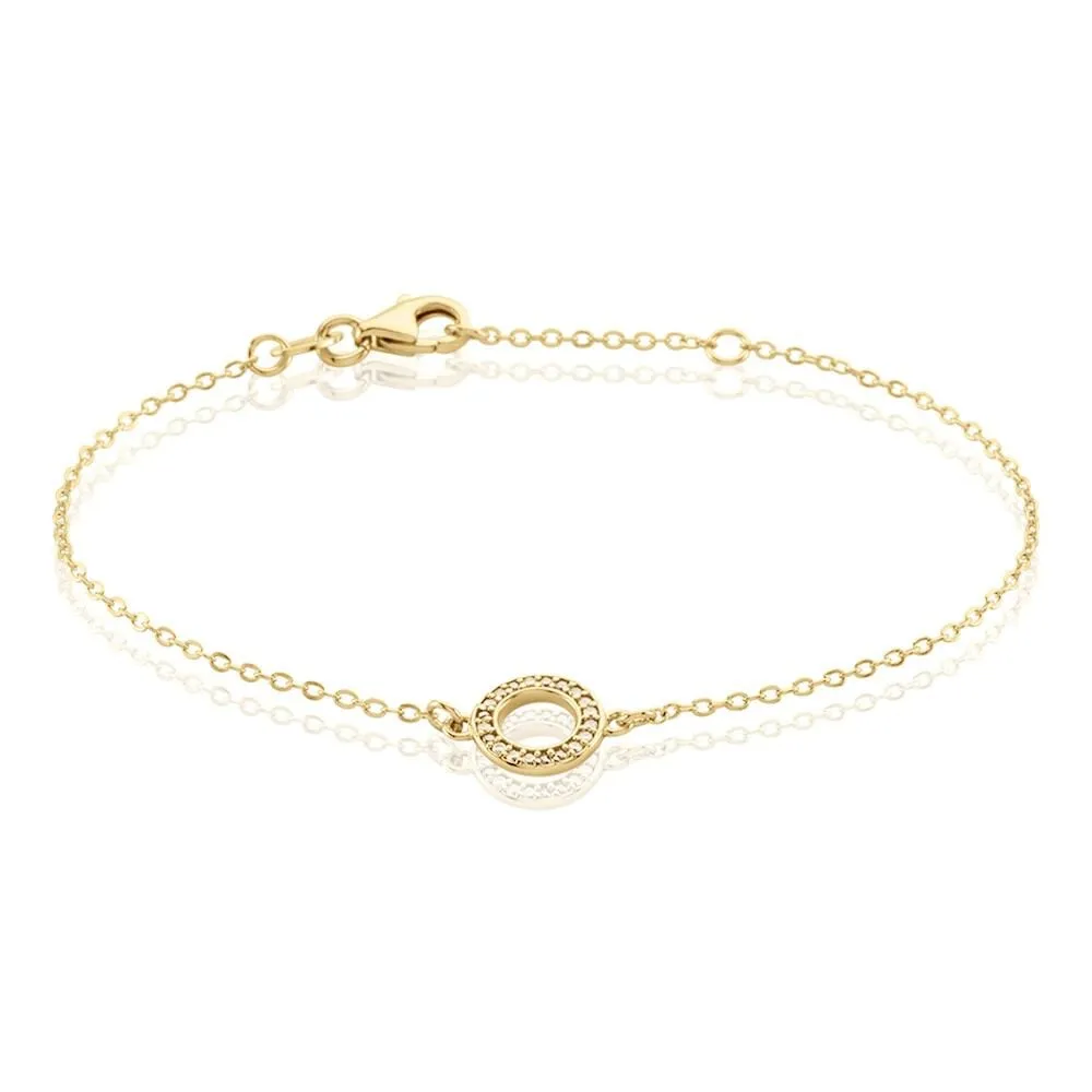 Bracciale Cerchio Golden Dream Placcato Oro Giallo Cubic Zirconia Bianco 1689073