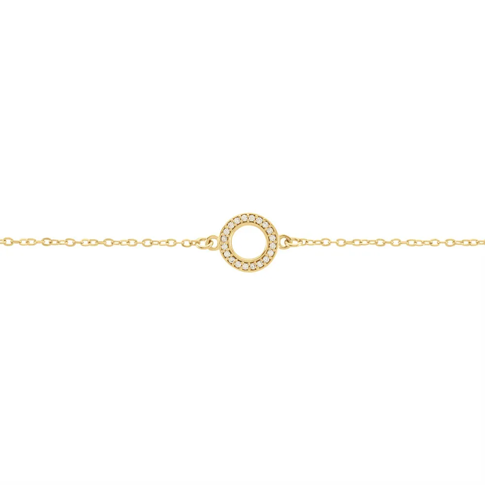Bracciale Cerchio Golden Dream Placcato Oro Giallo Cubic Zirconia Bianco 1689073