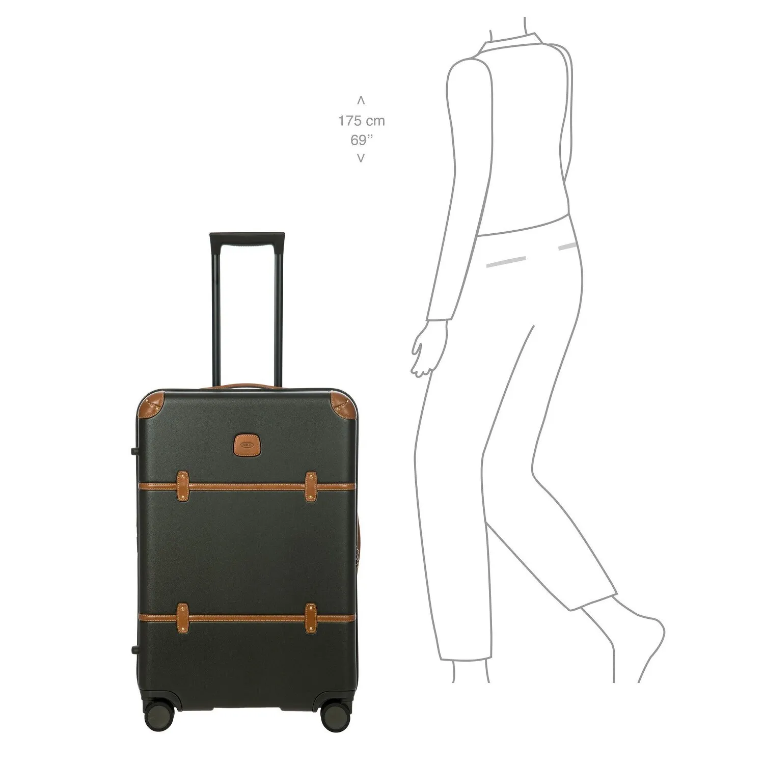 Bric's Bellagio 4 ruote Carrello 70.5 cm con piega di espansione