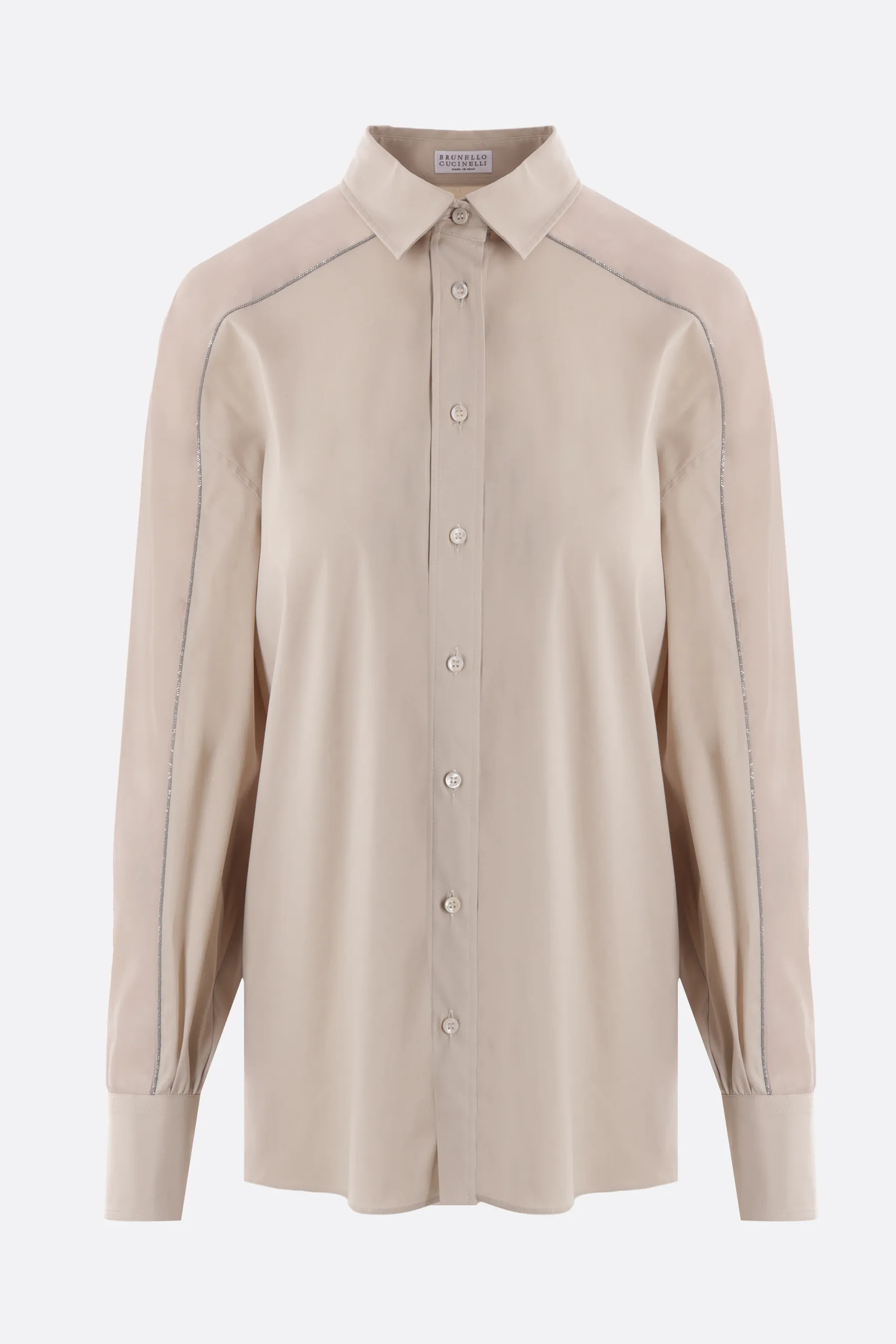 BRUNELLO CUCINELLI camicia in popeline e organza