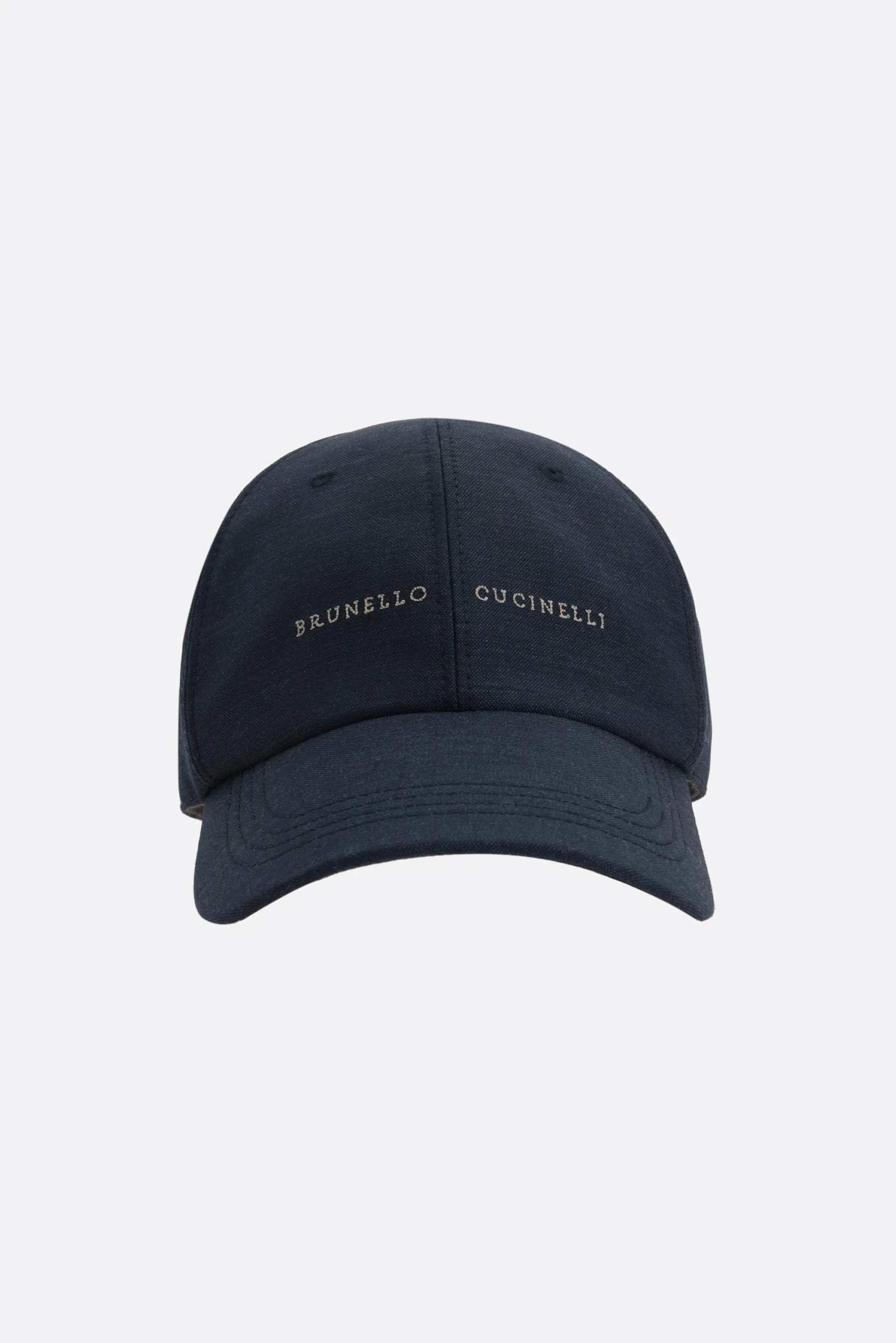 BRUNELLO CUCINELLI cappello baseball in lana ricamo logo