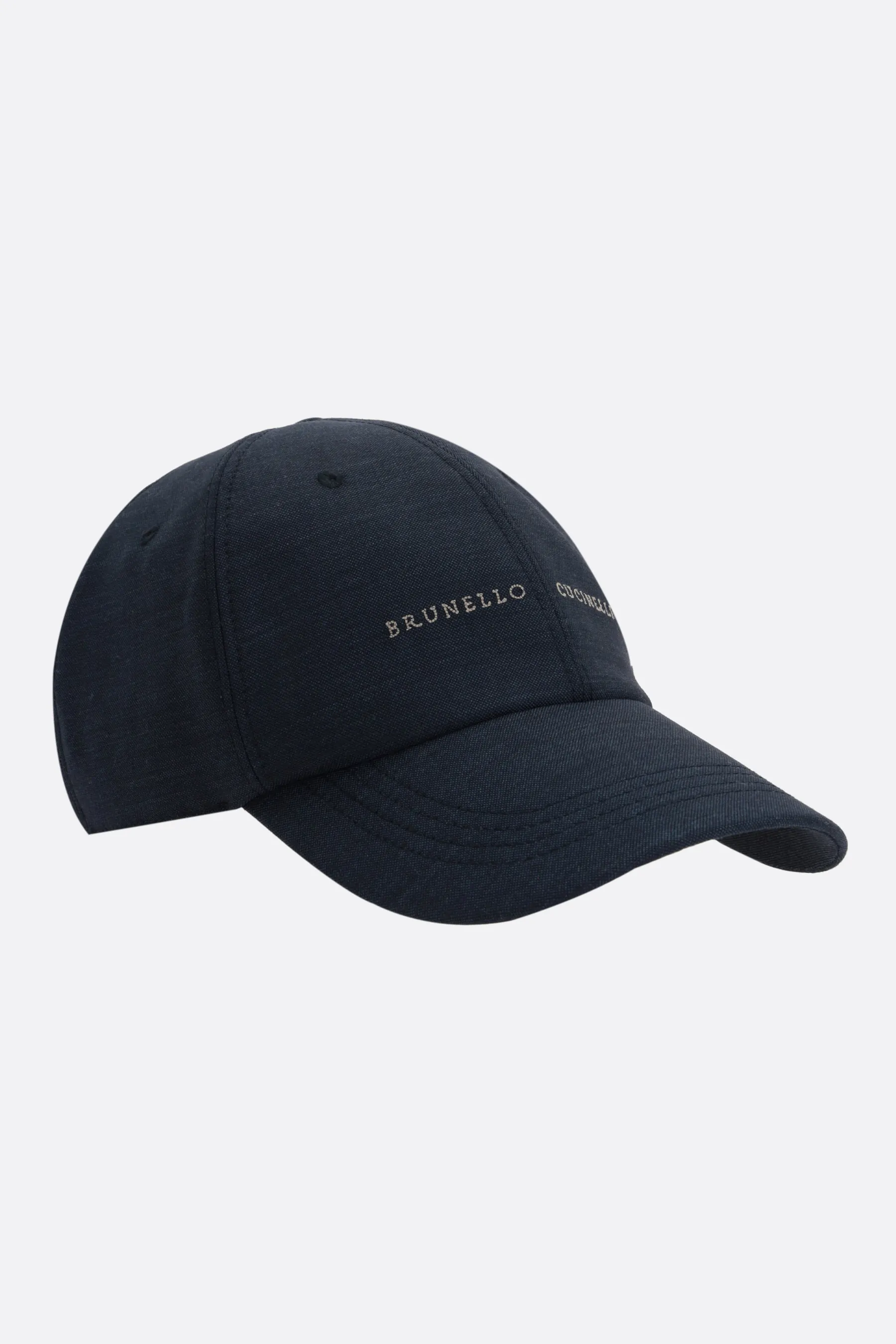 BRUNELLO CUCINELLI cappello baseball in lana ricamo logo