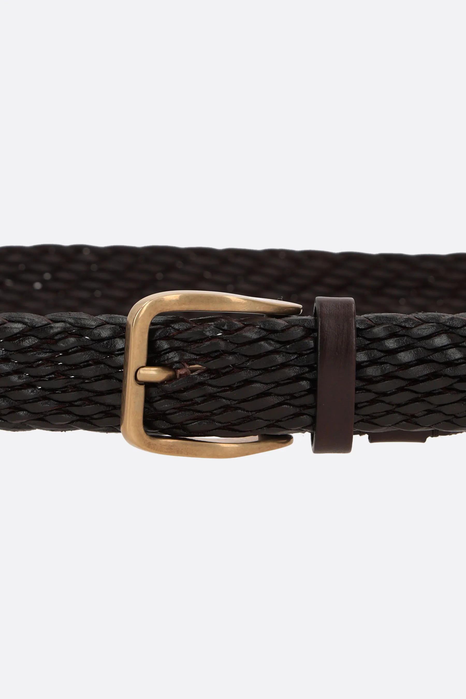BRUNELLO CUCINELLI cintura in pelle intrecciata
