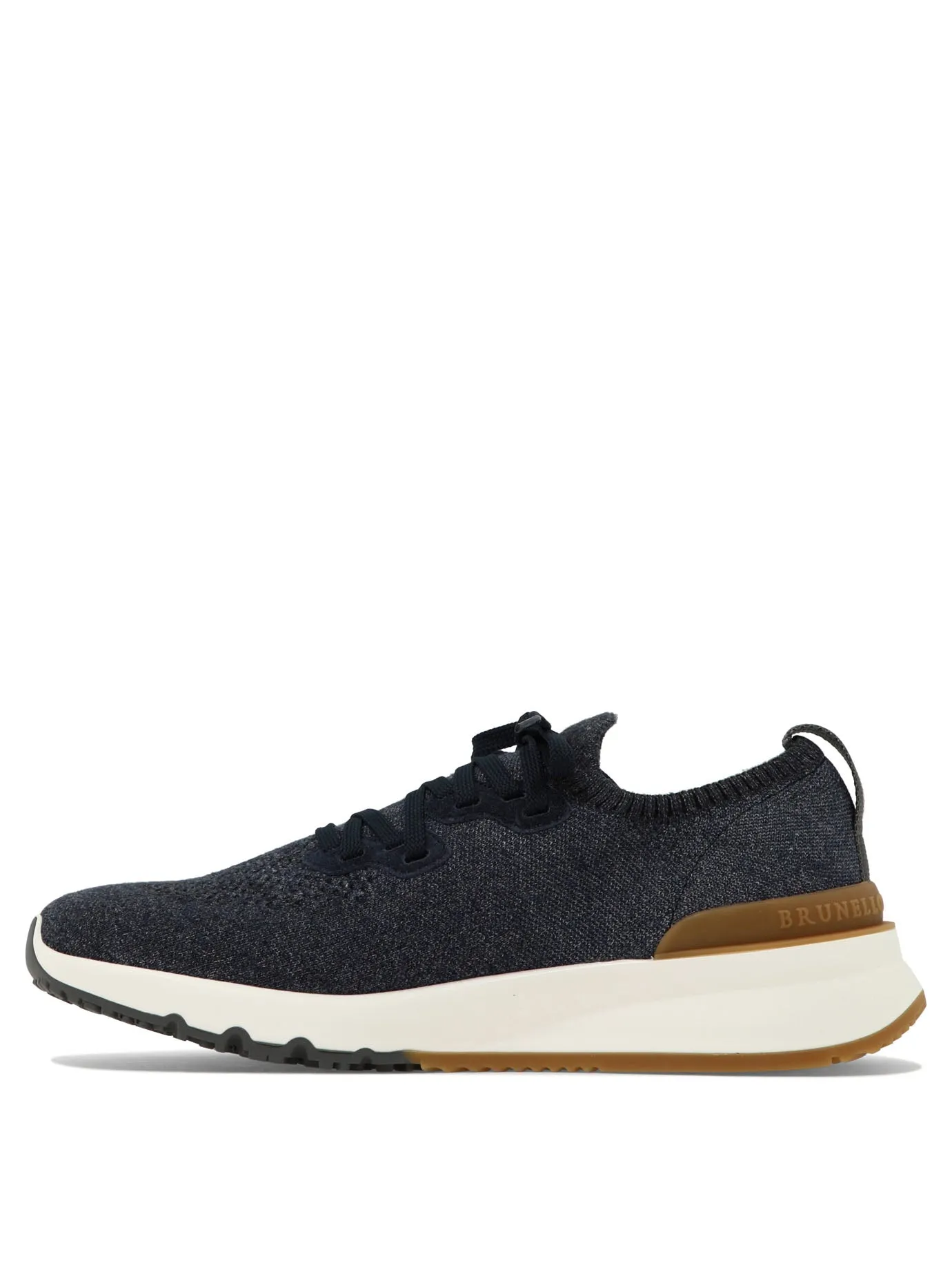 Brunello Cucinelli Cotton Chiné Knit Sneaker