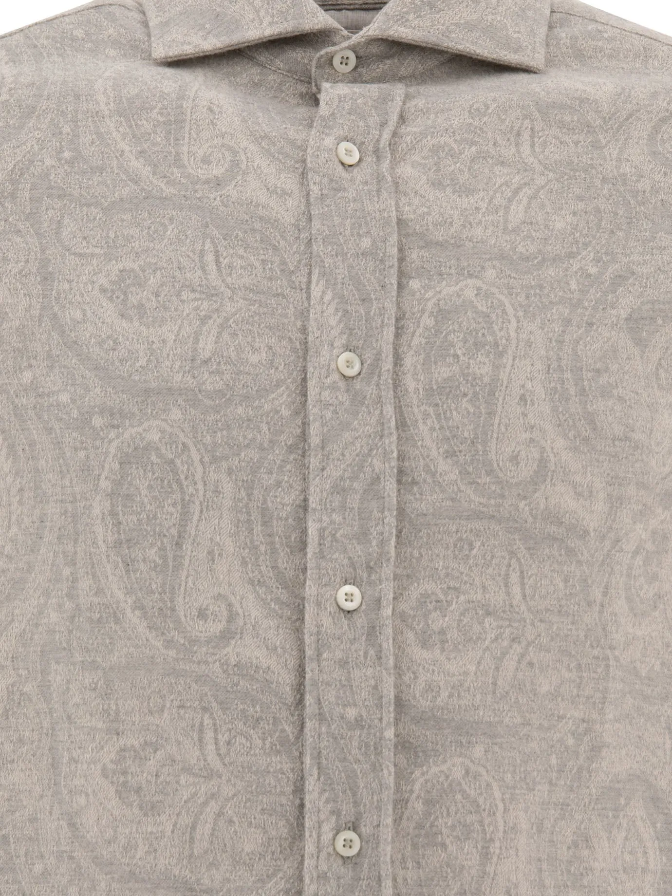 Brunello Cucinelli Paisley Jacquard Flanch Shirt