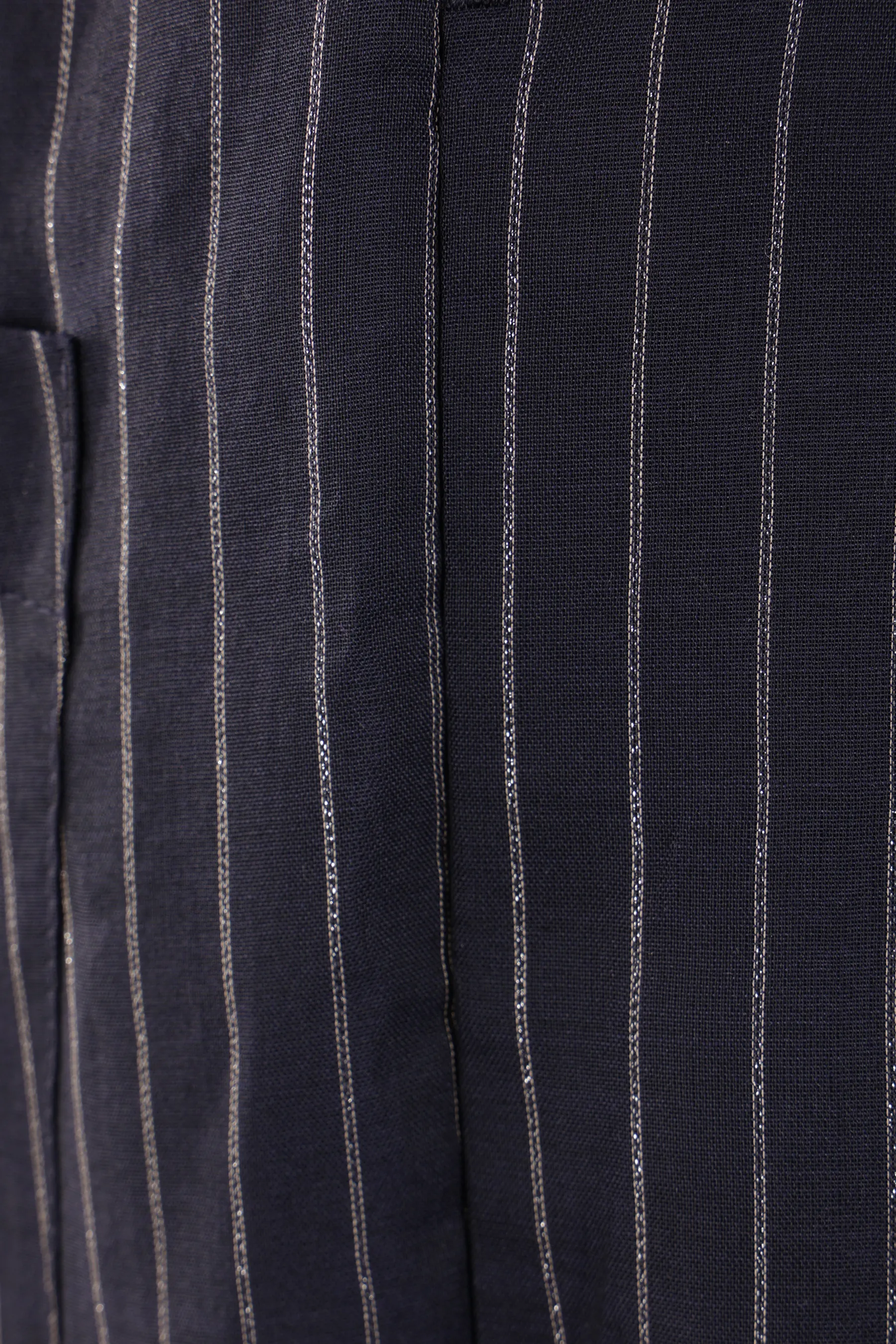 BRUNELLO CUCINELLI pantalone a gamba larga in gauze gessato