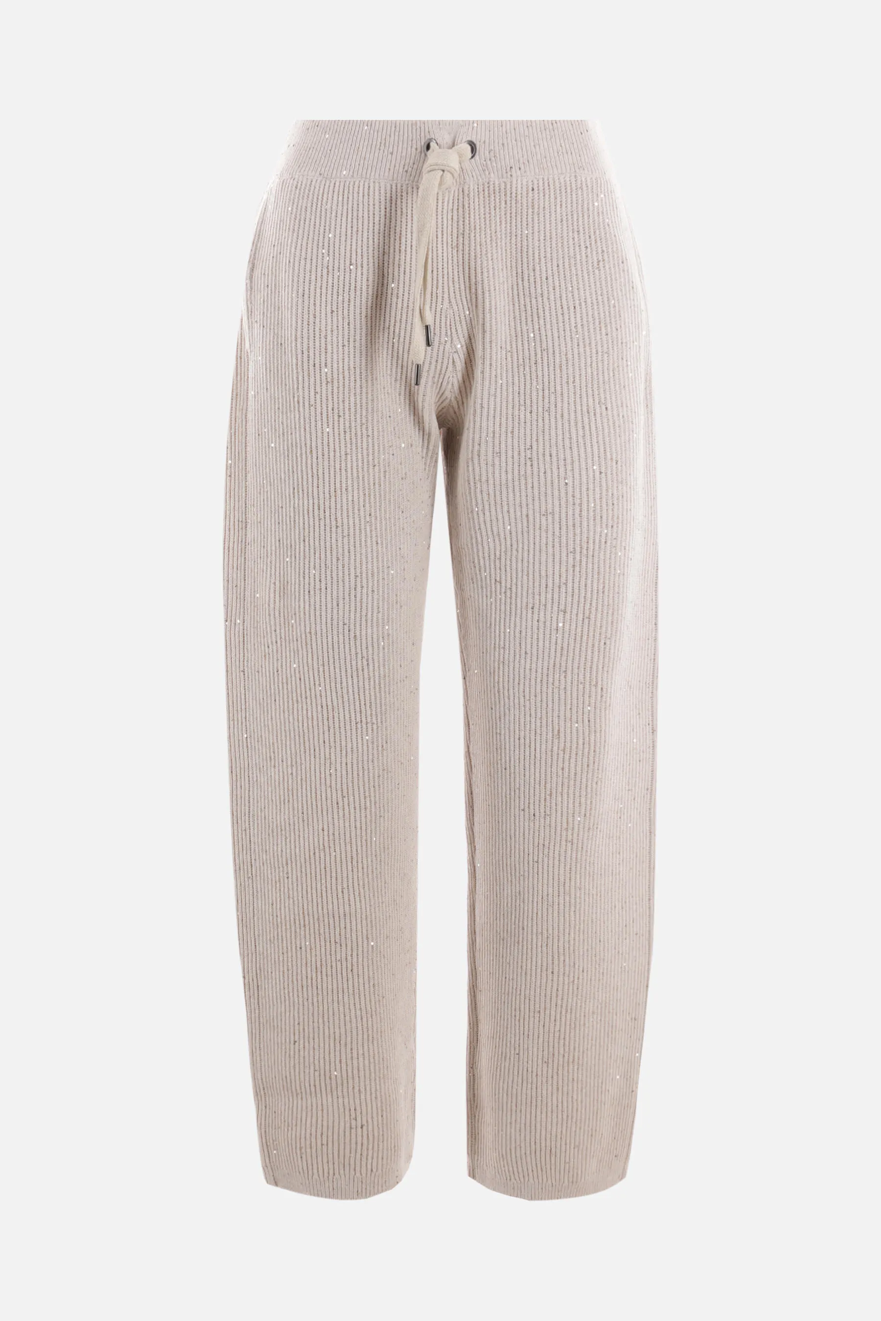 BRUNELLO CUCINELLI pantalone in maglia con paillettes