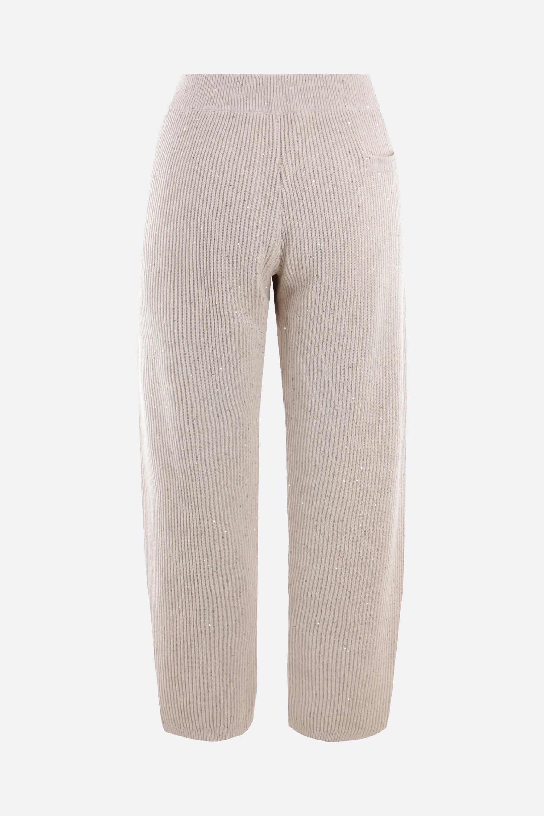 BRUNELLO CUCINELLI pantalone in maglia con paillettes