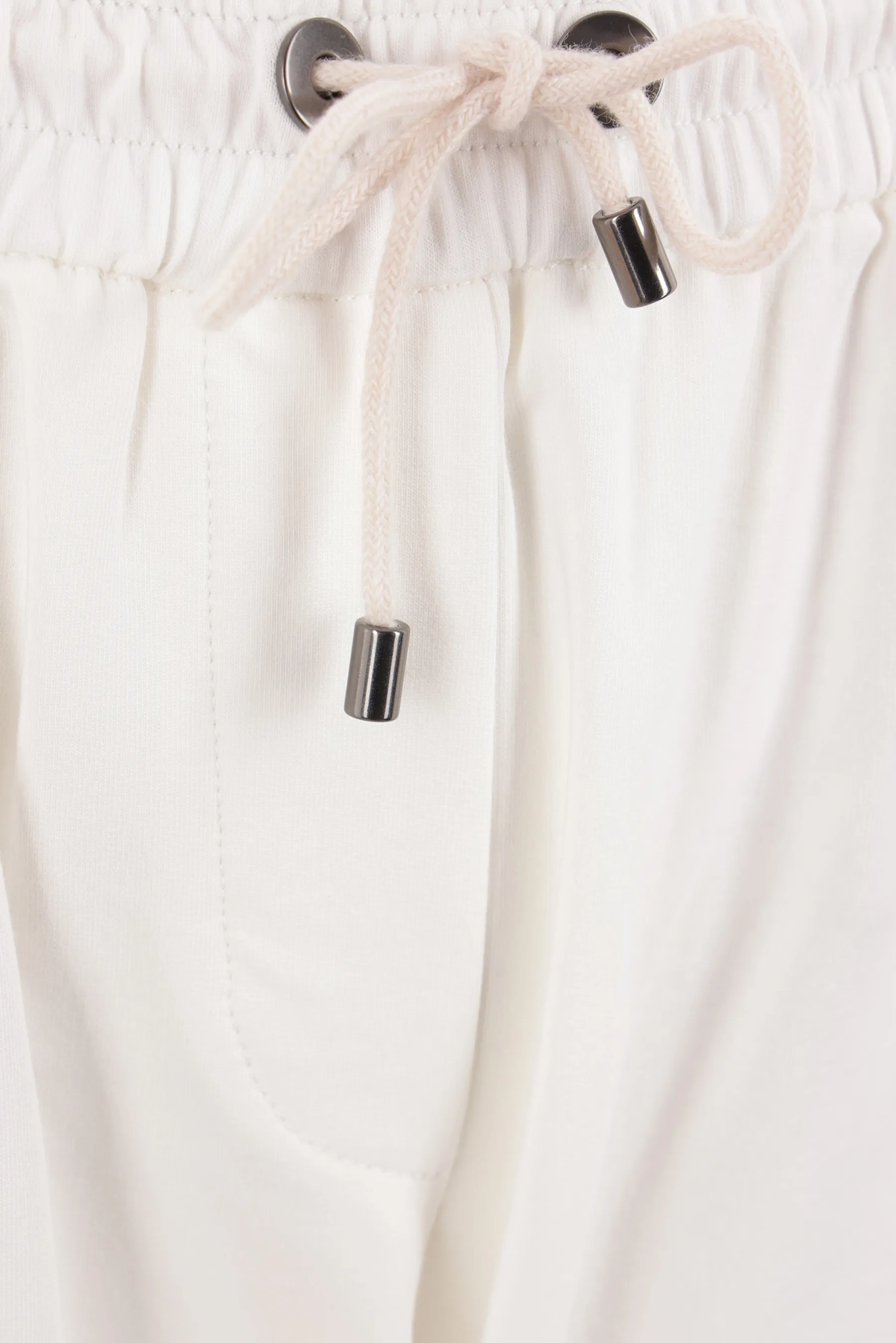 BRUNELLO CUCINELLI pantalone jogging in jersey con dettaglio Shiny Stitch