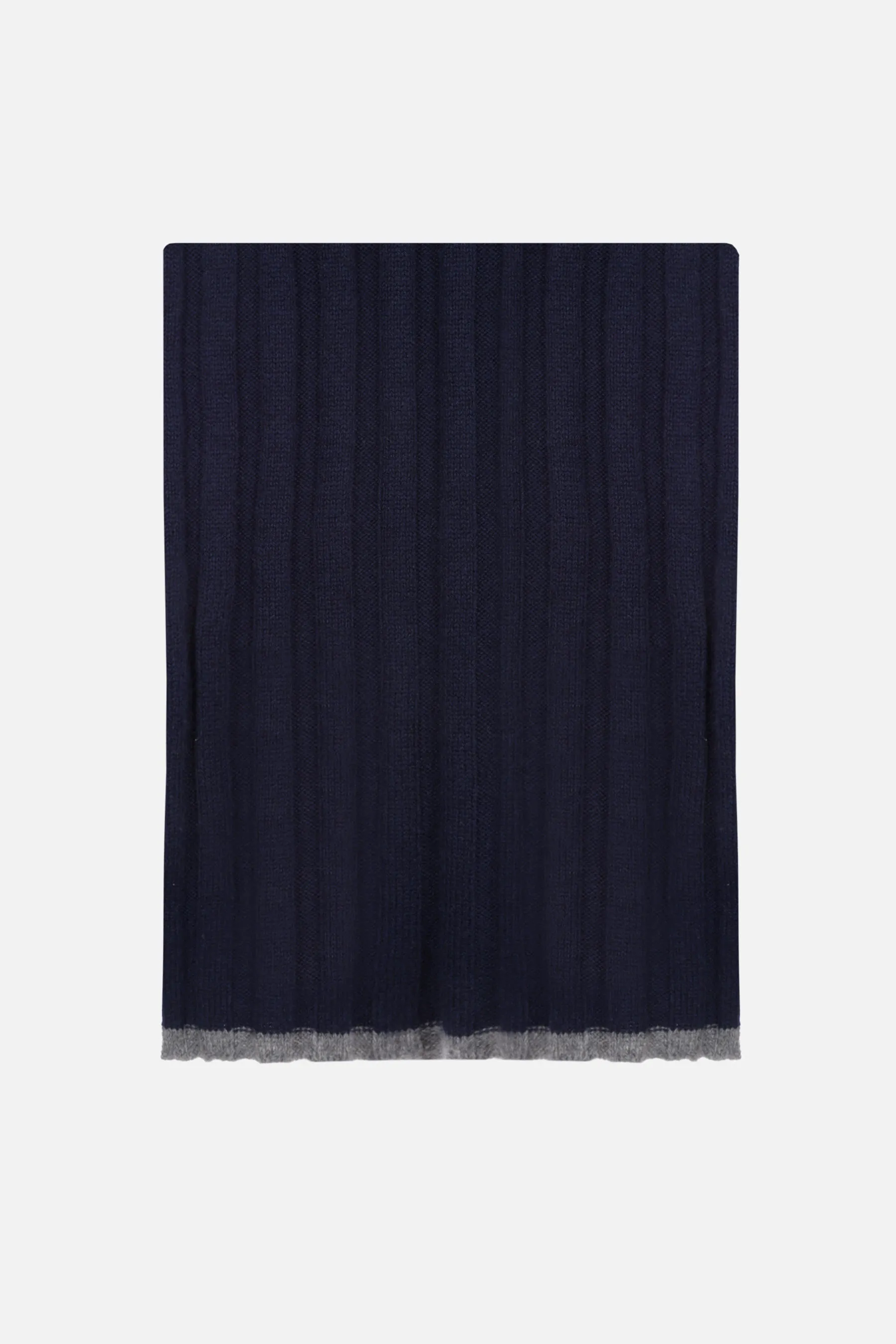 BRUNELLO CUCINELLI sciarpa in cashmere a coste