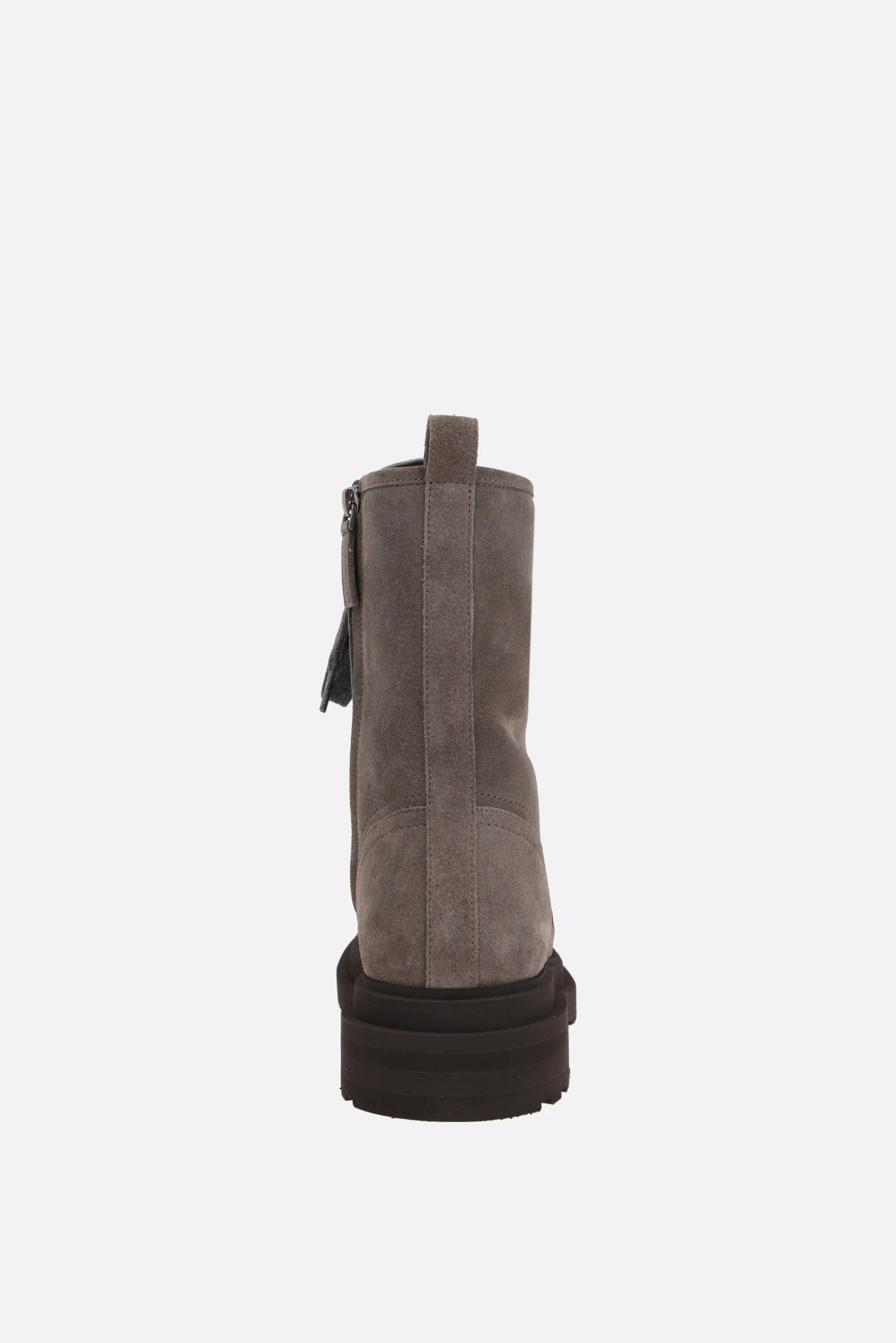  BRUNELLO CUCINELLI stivaletto in suede con Precious Contour 