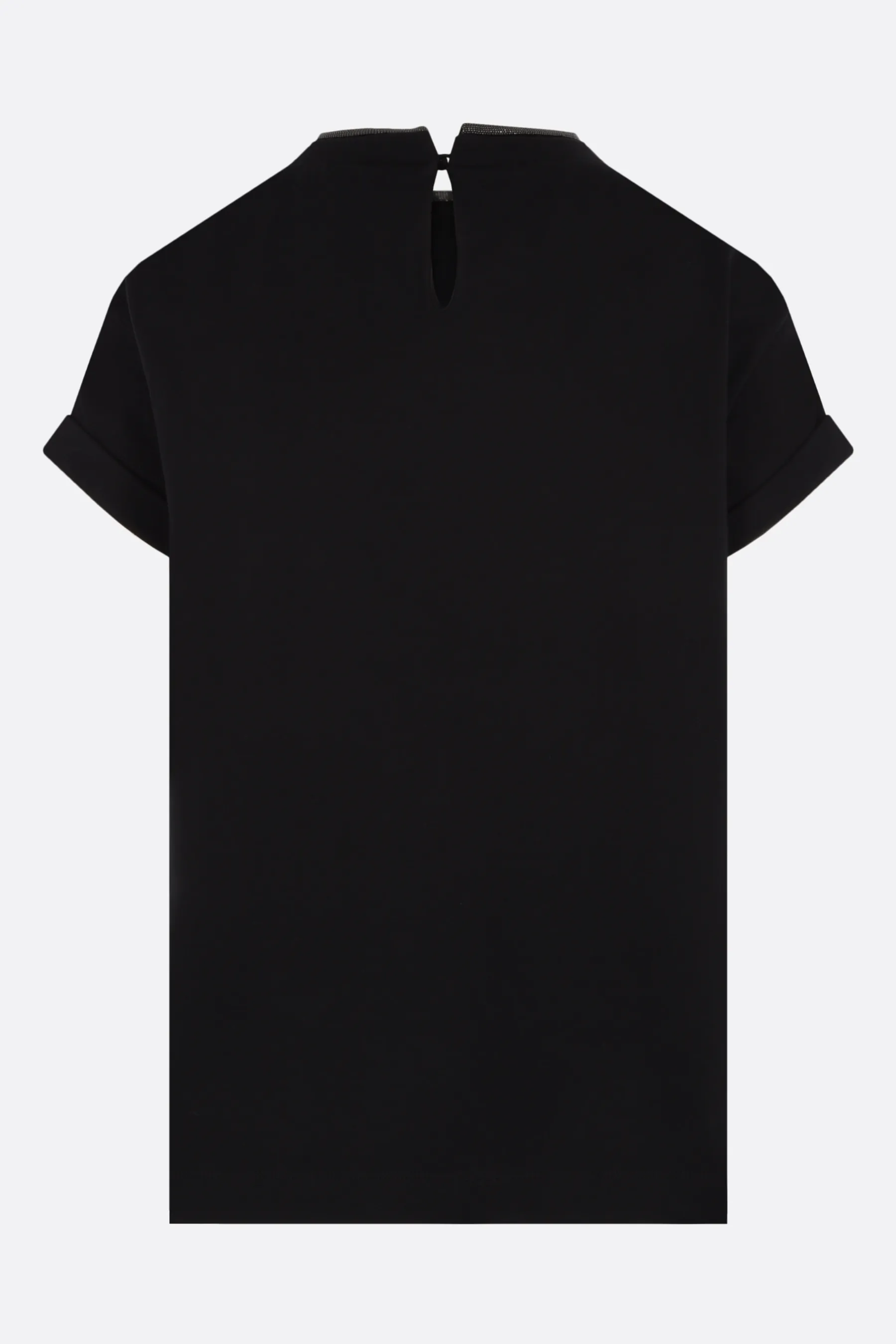 BRUNELLO CUCINELLI t-shirt in cotone con dettaglio monile