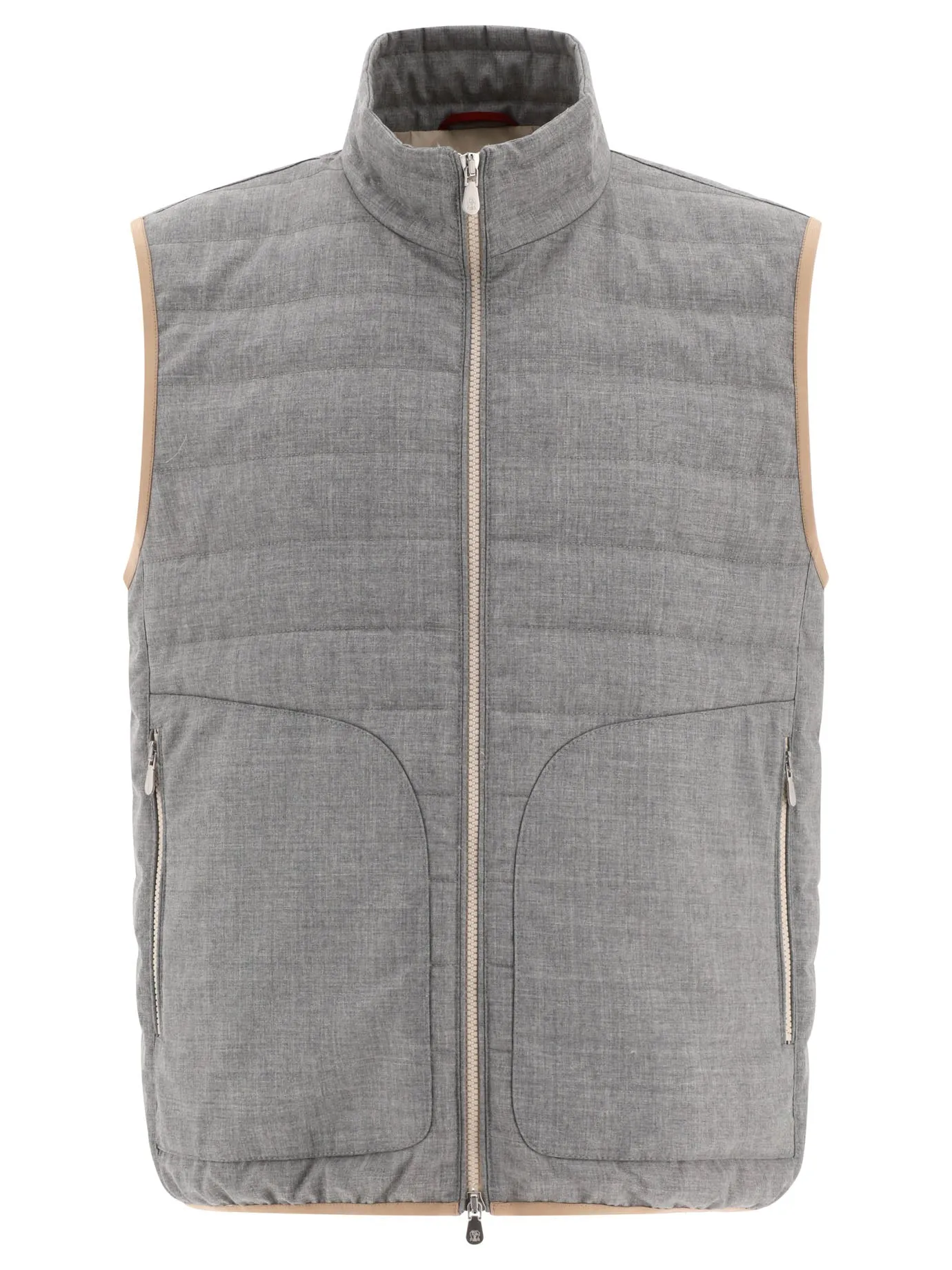 Brunello Cucinelli Virgin Wool affresco giubbotto giù
