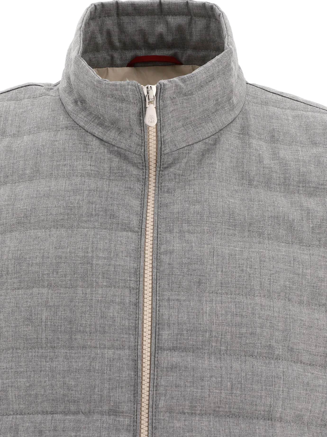 Brunello Cucinelli Virgin Wool affresco giubbotto giù
