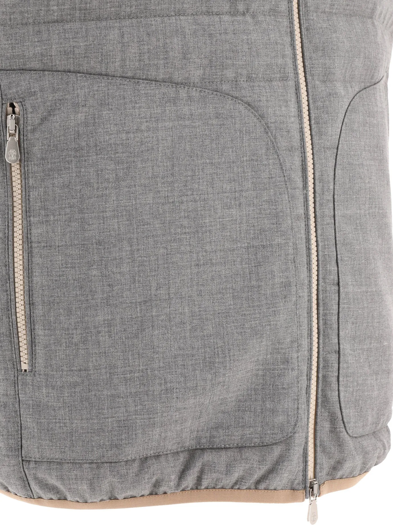 Brunello Cucinelli Virgin Wool affresco giubbotto giù
