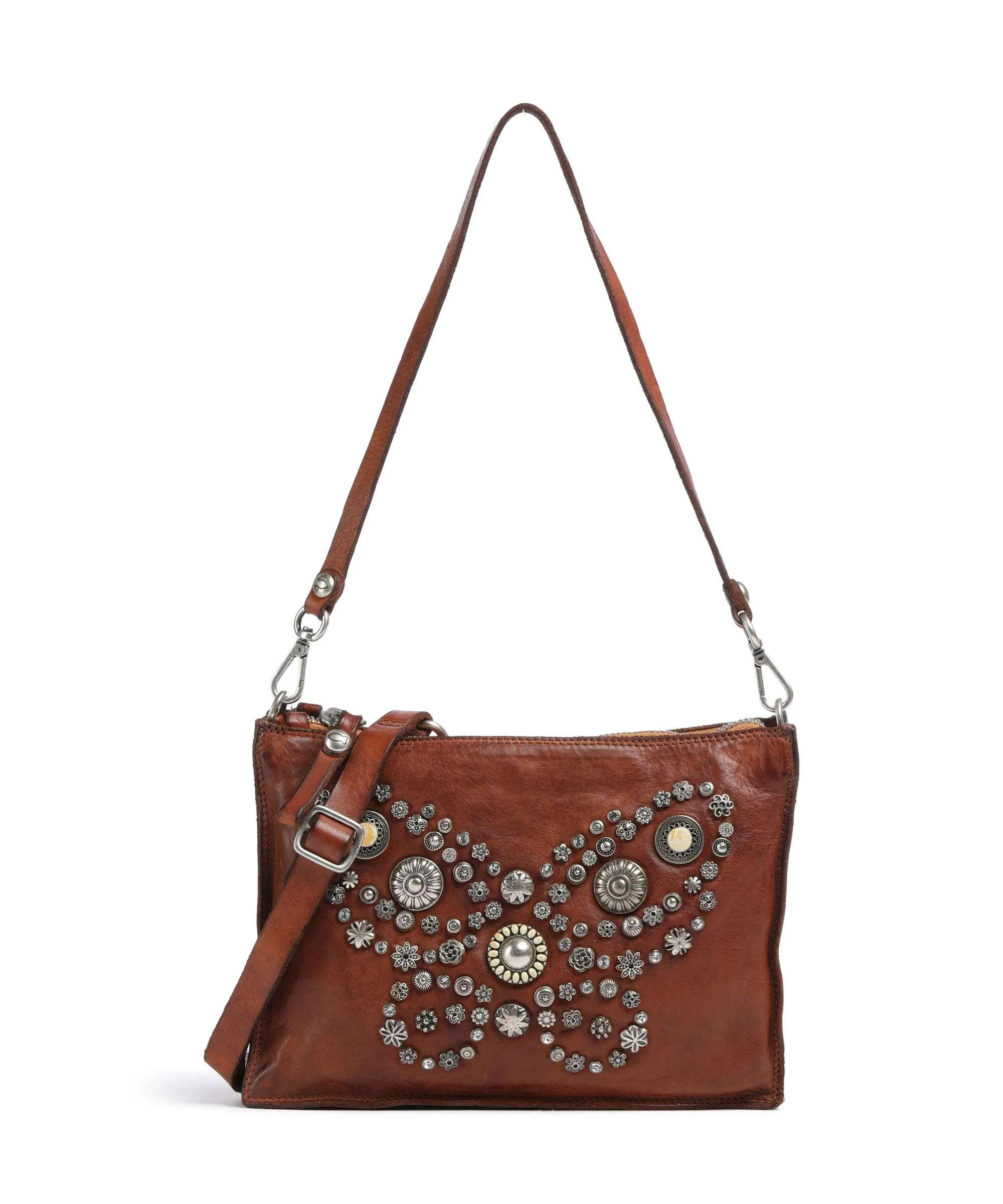  Campomaggi Borsa a tracolla pelle bovina cognac  