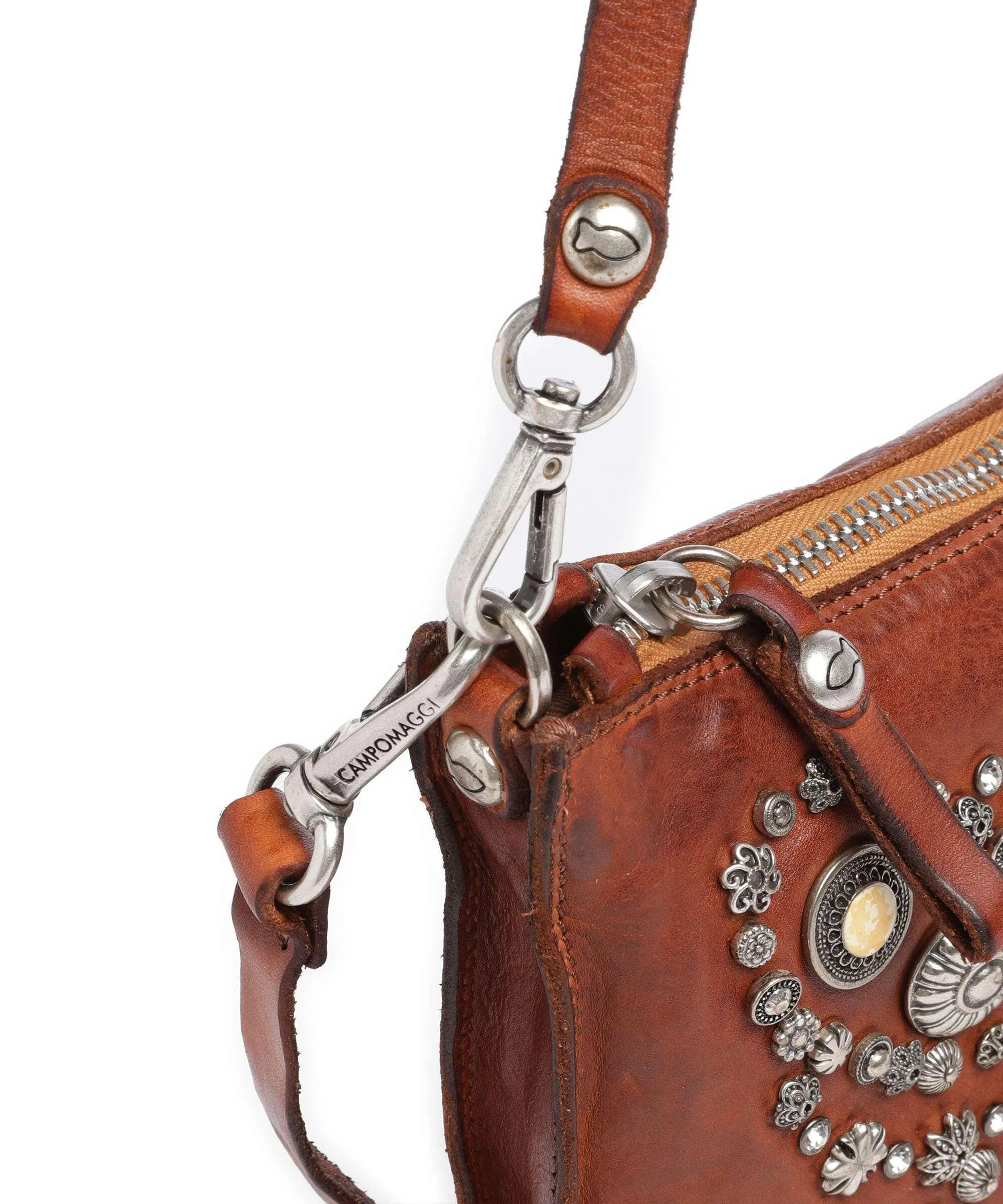  Campomaggi Borsa a tracolla pelle bovina cognac  