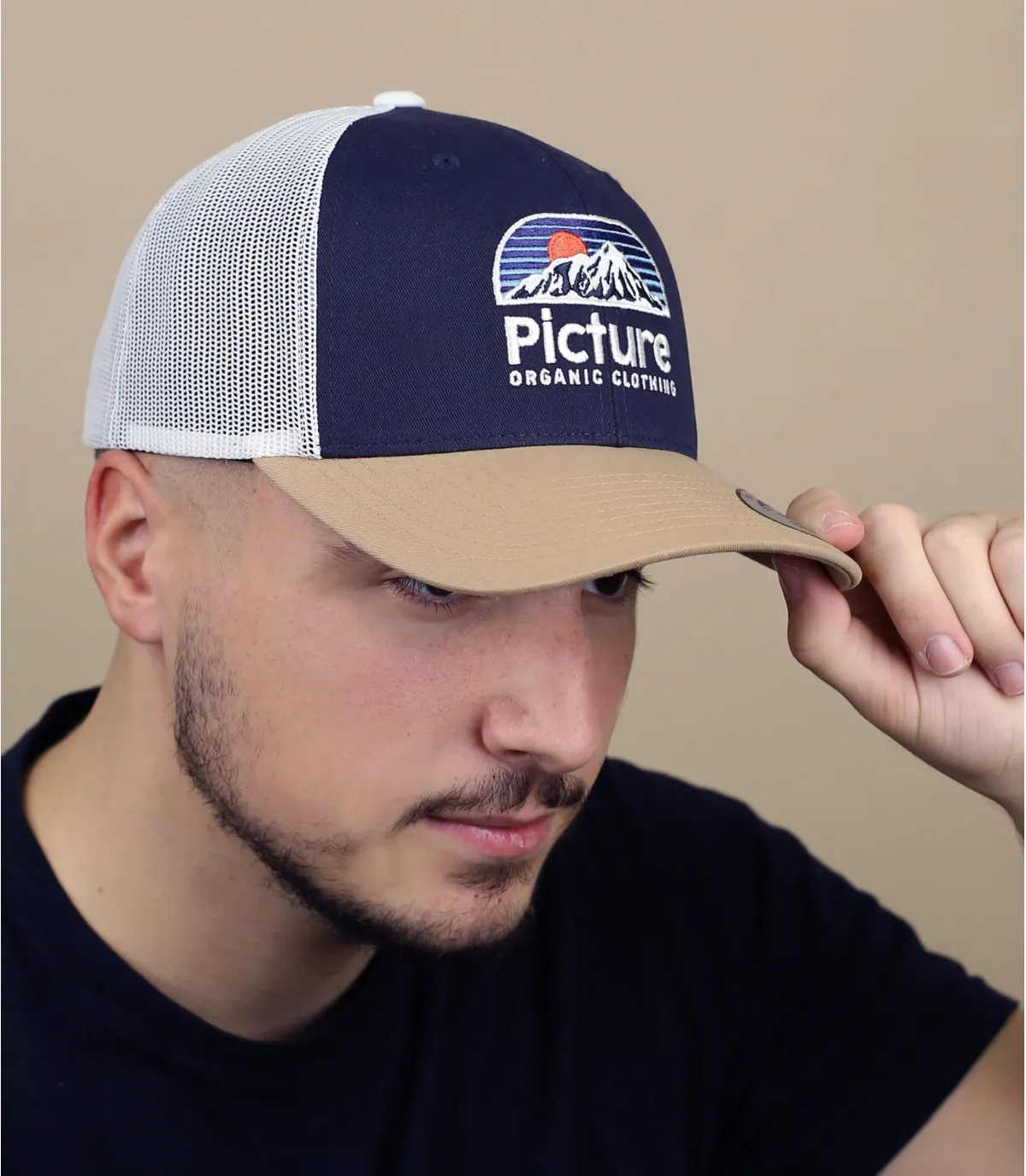 cappellino trucker blu navy beigeKuldo Trucker dark blue     