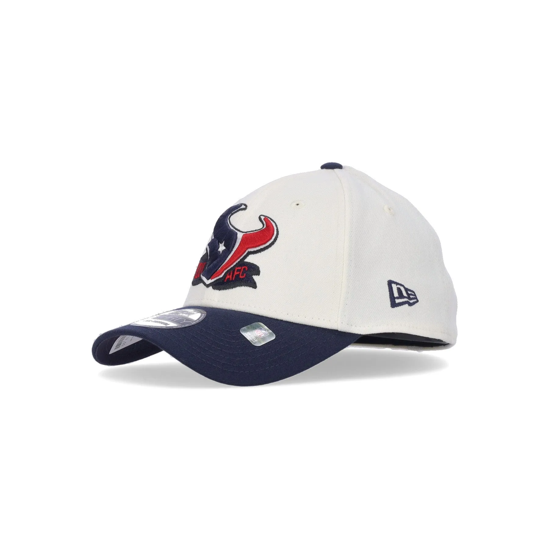 Cappellino Visiera Curva Uomo Nfl Sideline 3930 Houtex Chrome White/original Team Colors