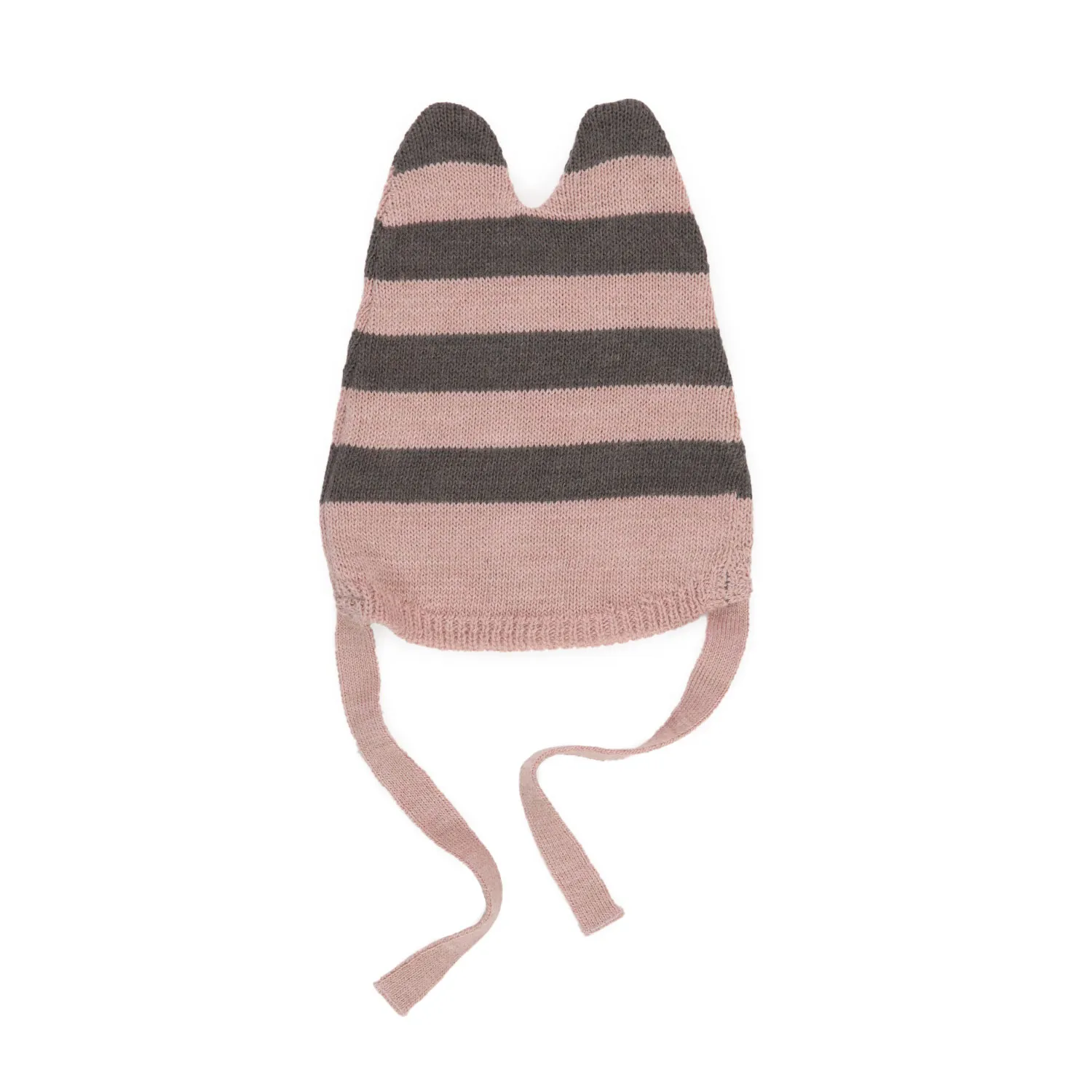 Cappello A Righe Rosa E Grigio Neonata