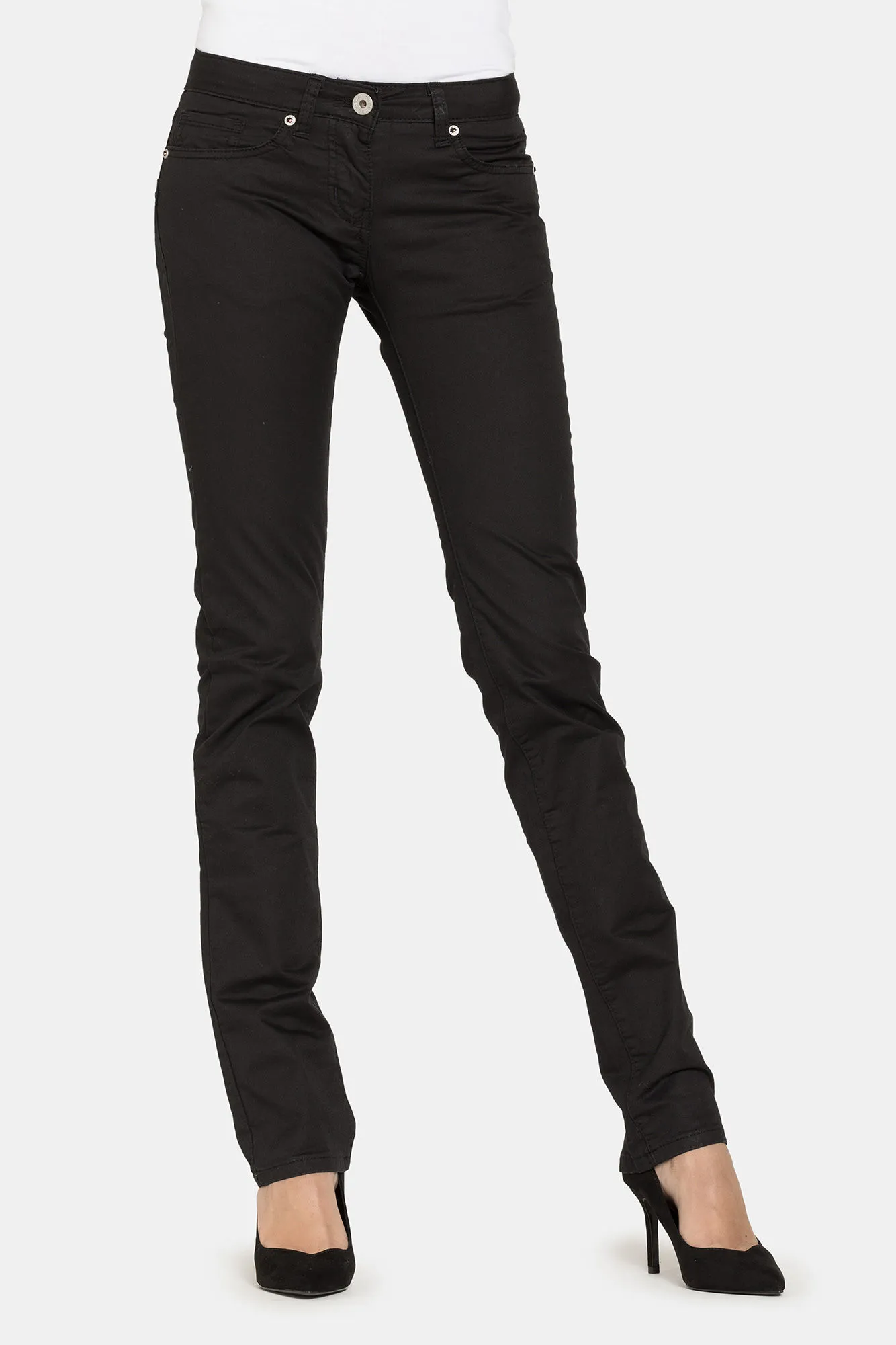 Carrera  ---------    ------------Pantaloni in gabardina slim - Nero