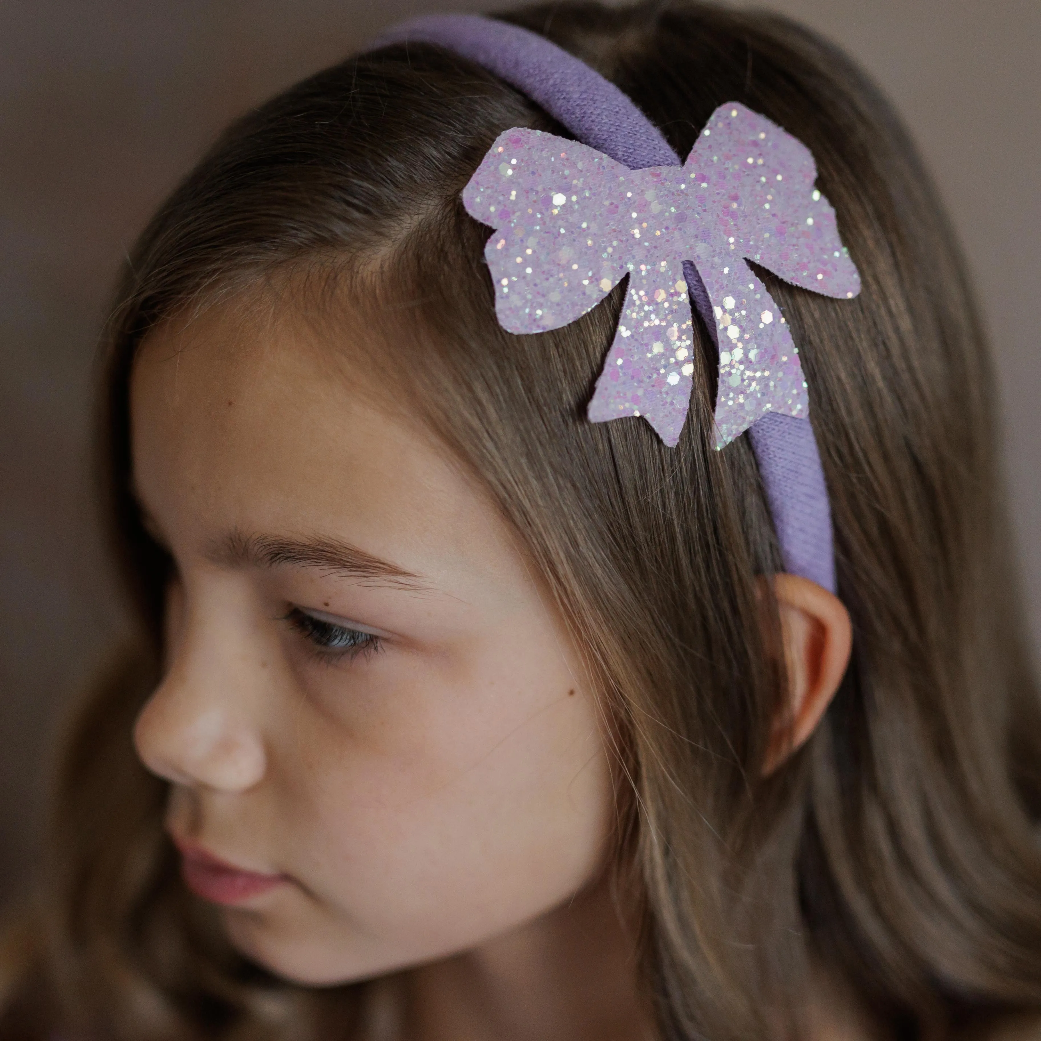 CERCHIETTO CON FIOCCO GLITTER