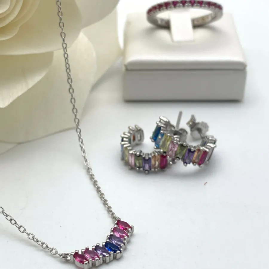 Collana Pendente Arcobaleno