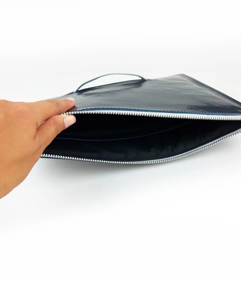 Custodia Tablet in Pelle – Cuoio Blu