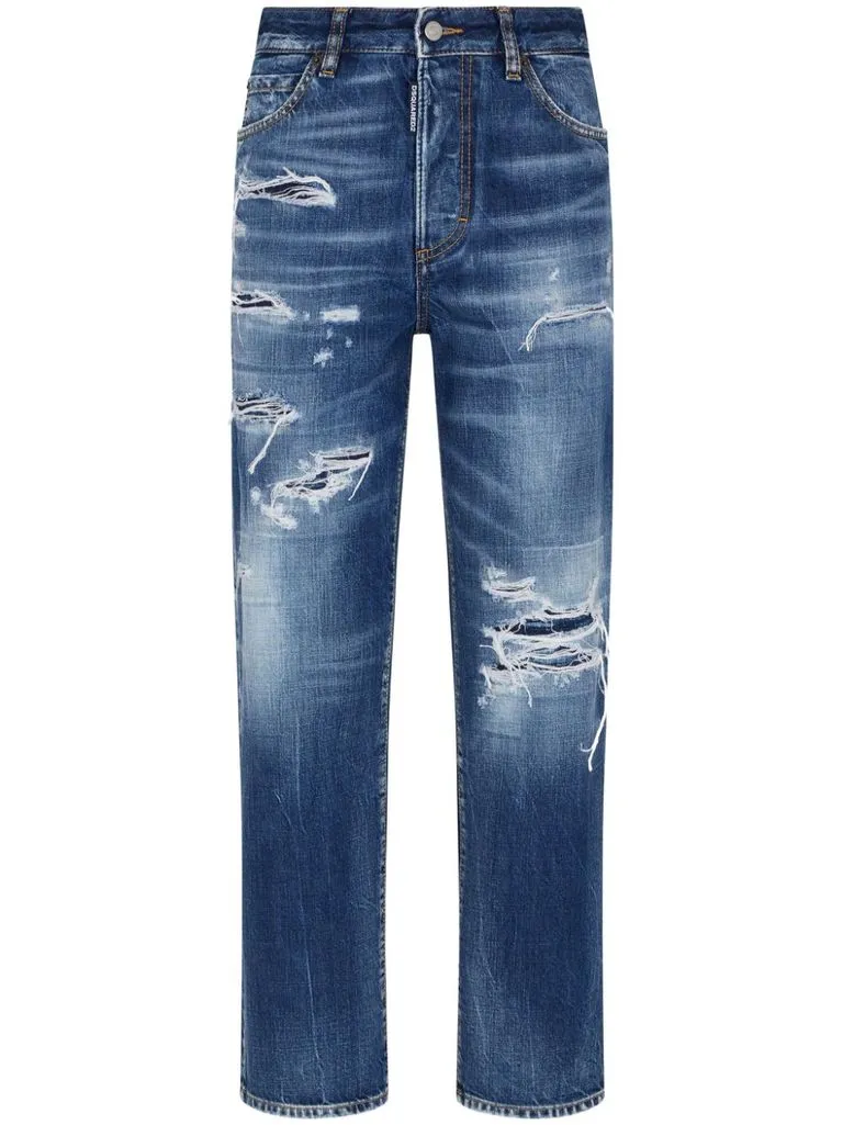 dsquared2 Jeans strappati