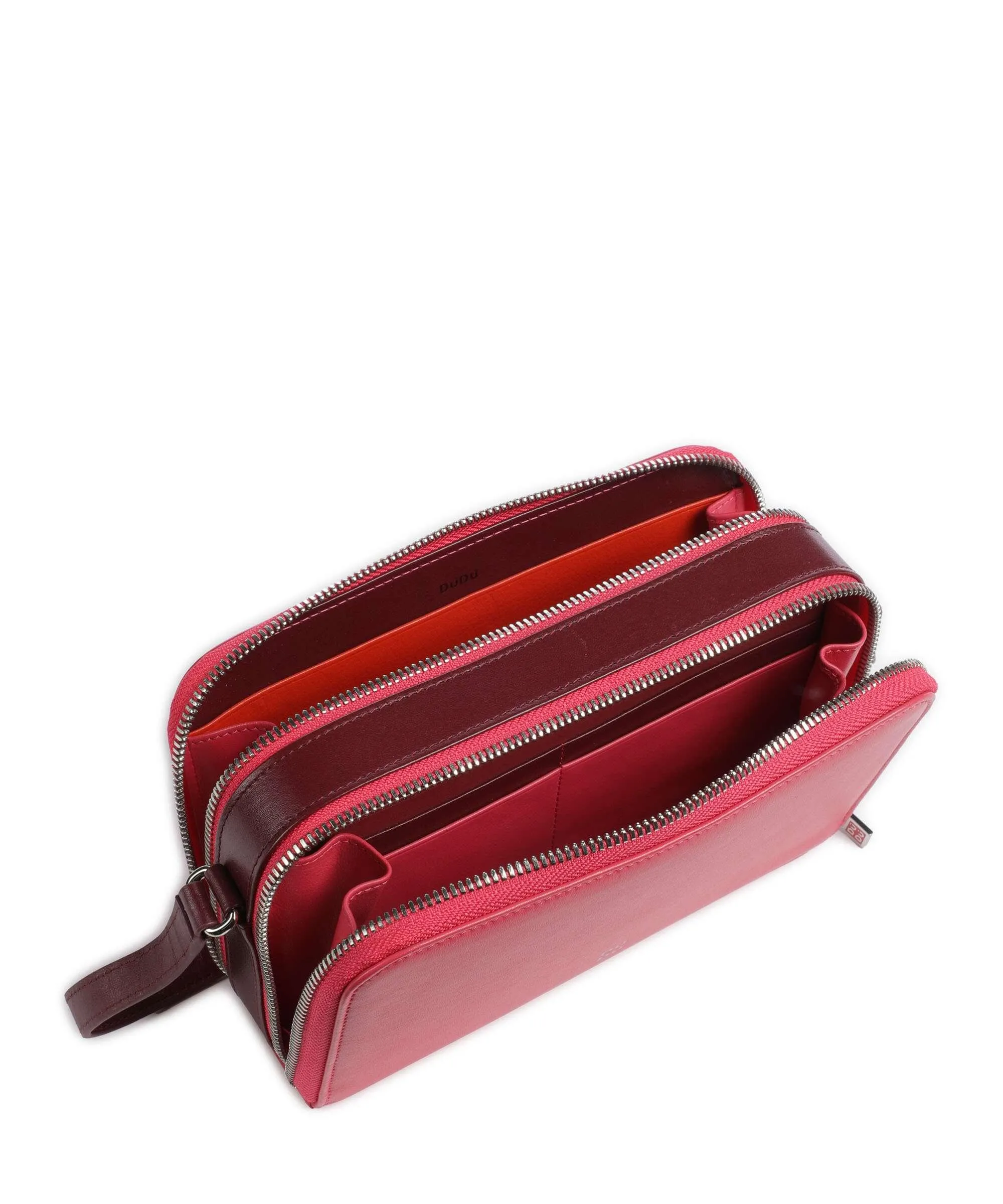  DuDu Bags Inés Borsa a tracolla pelle di vitello finemente grana pink  